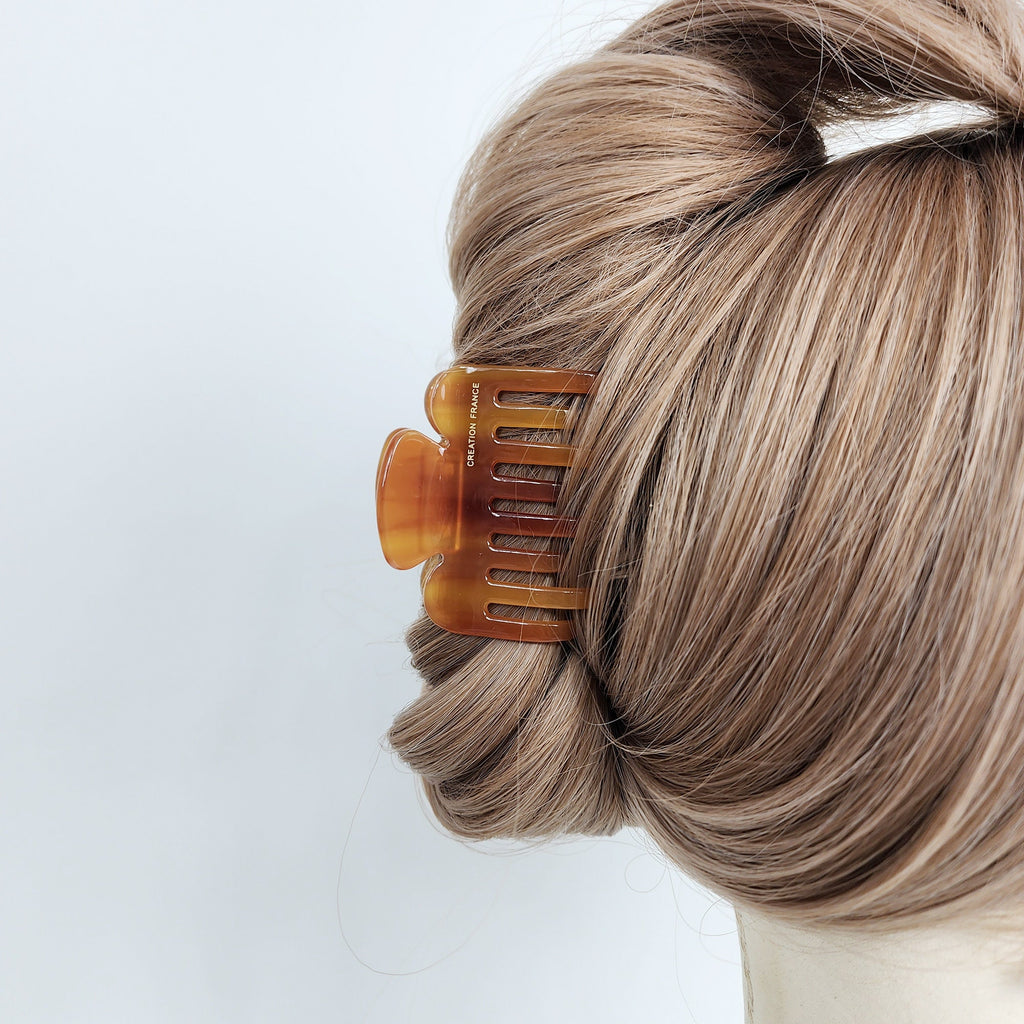 Leopard Hook Zigzag Hair Claw Clip (2.2 Inch) / Elegance French Hair Pin / Hair Barrette for Woman