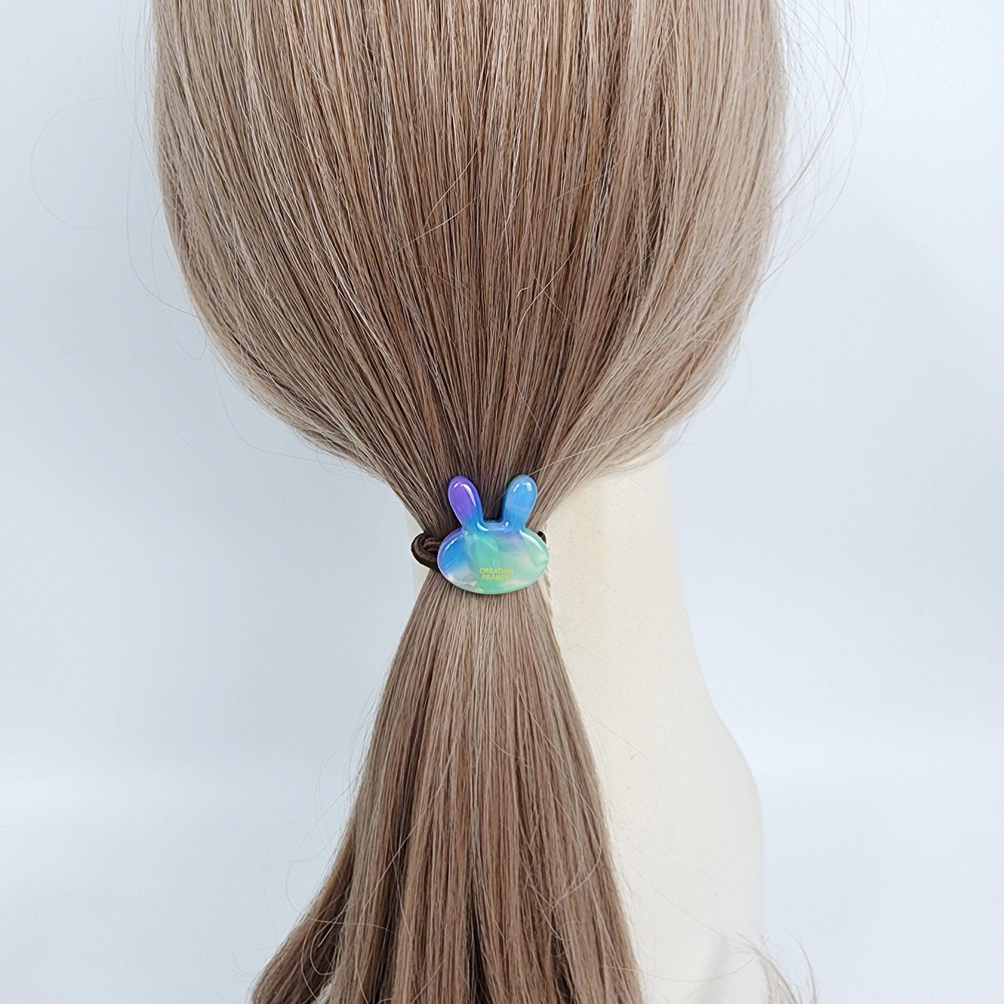 Rabbit Pop Hair Tie (1.1 Inch) / Simple Cute Ponytail Holder / Hair Accessory for Woman / French Hair Tie