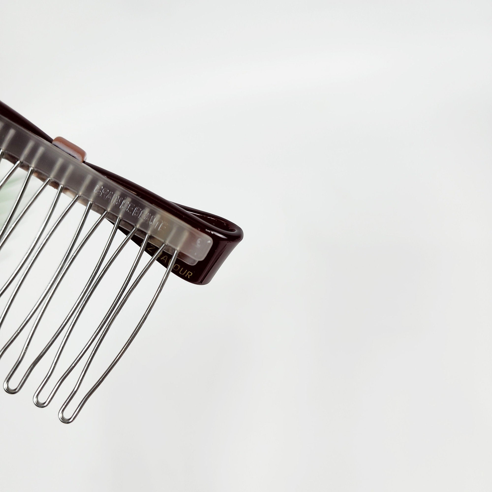 Pure Color Knot Ribbon Hair Comb Pin (3.0 Inch) / Cute French Hair Pin / Hair Fork for Thick Hair