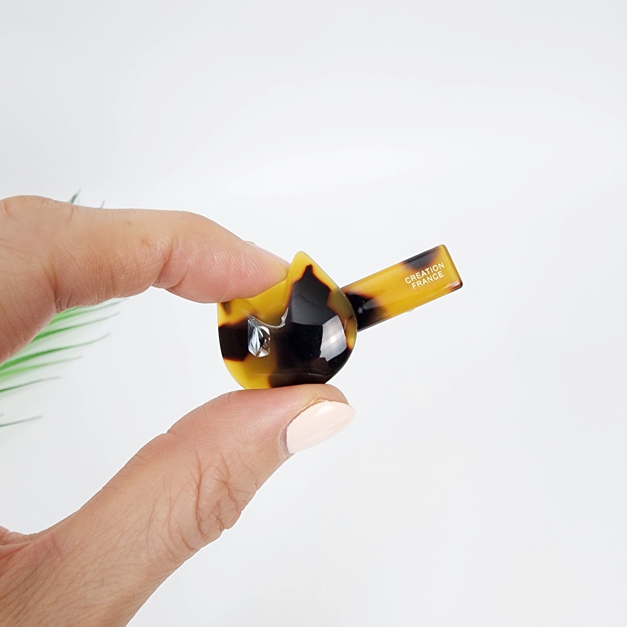 Convex Simple Cat Mini Hair Claw Clip (1.9 Inch) / Alligator Hair Clip for Woman / French Barrette for Girls