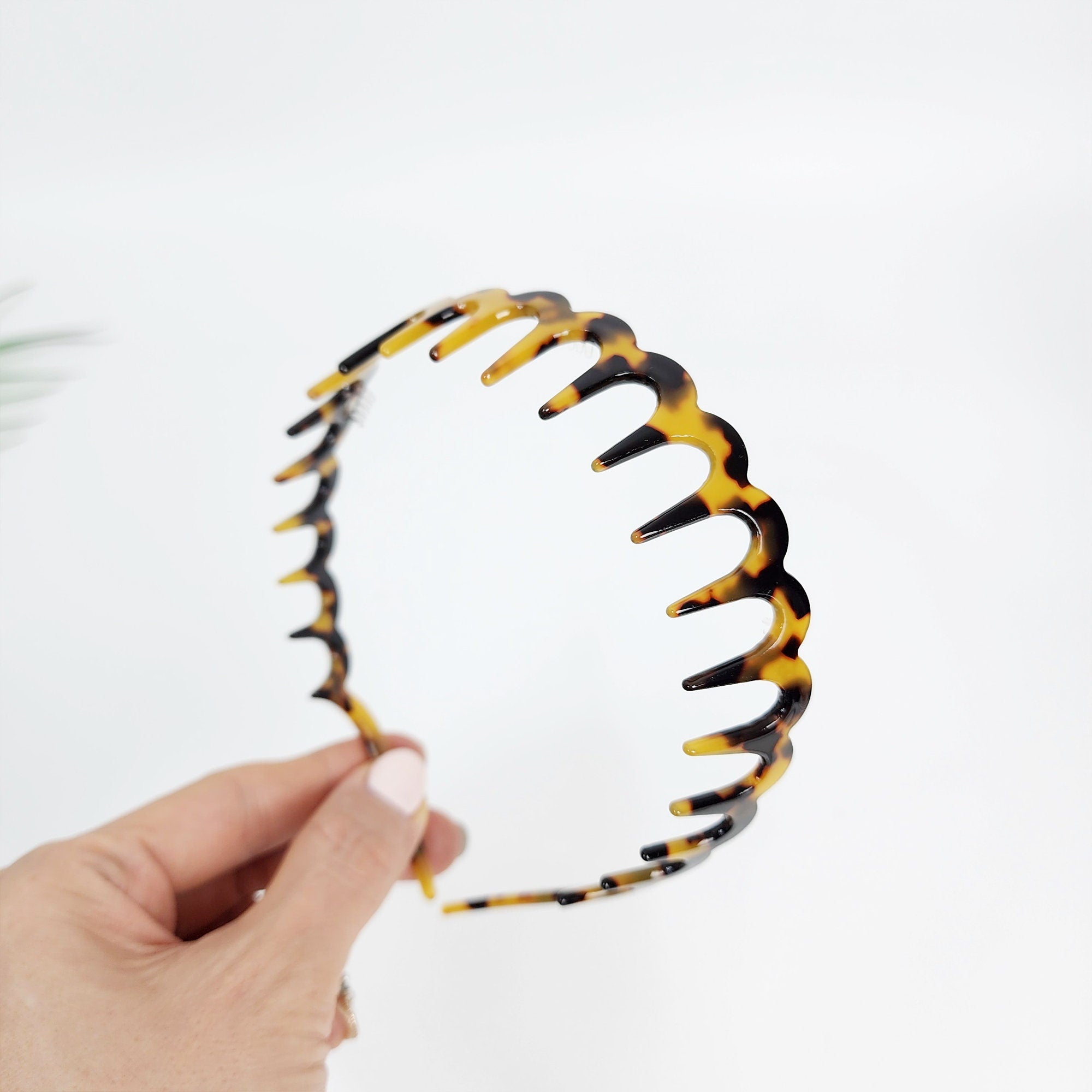 Fashionable Leopard Print Full Coverage Hair Comb Facial Wash Headband / Hair Accessories for Woman / Alice Headband