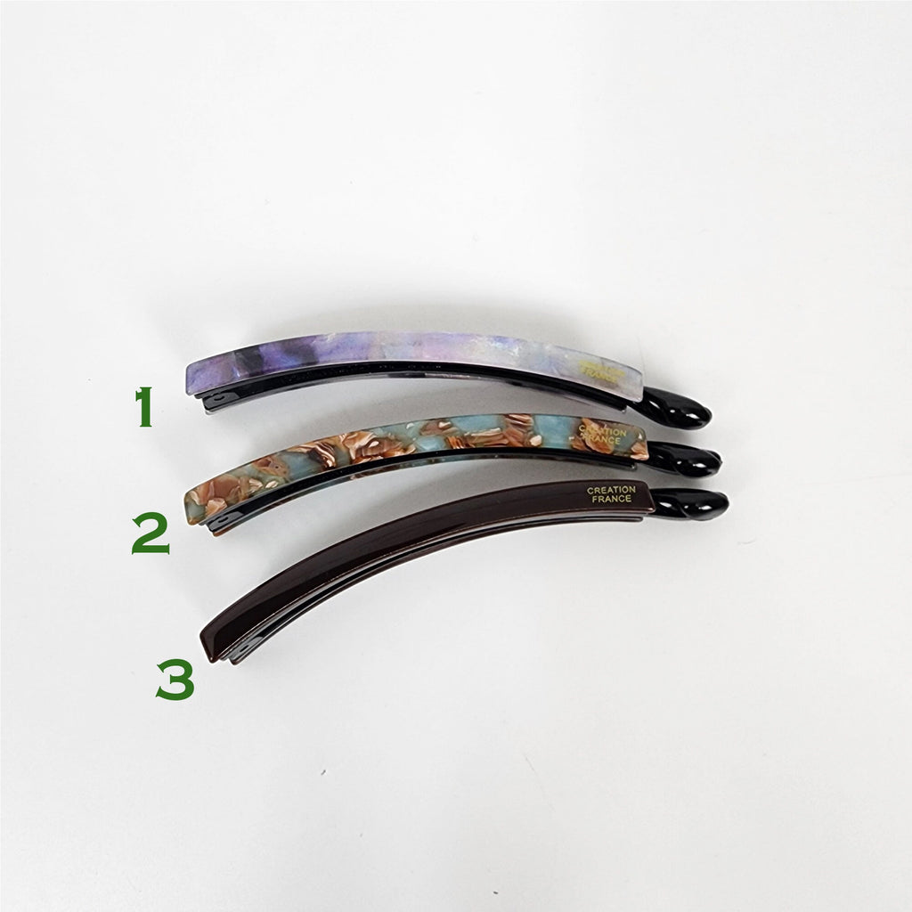 New Color Half-Tie Small Slim Comb Banana Clip / Tortoise Marble Hair Comb Barrette / Clincher Comb Hair Accessory / French Hair Pin