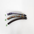 New Color Half-Tie Small Slim Comb Banana Clip / Tortoise Marble Hair Comb Barrette / Clincher Comb Hair Accessory / French Hair Pin