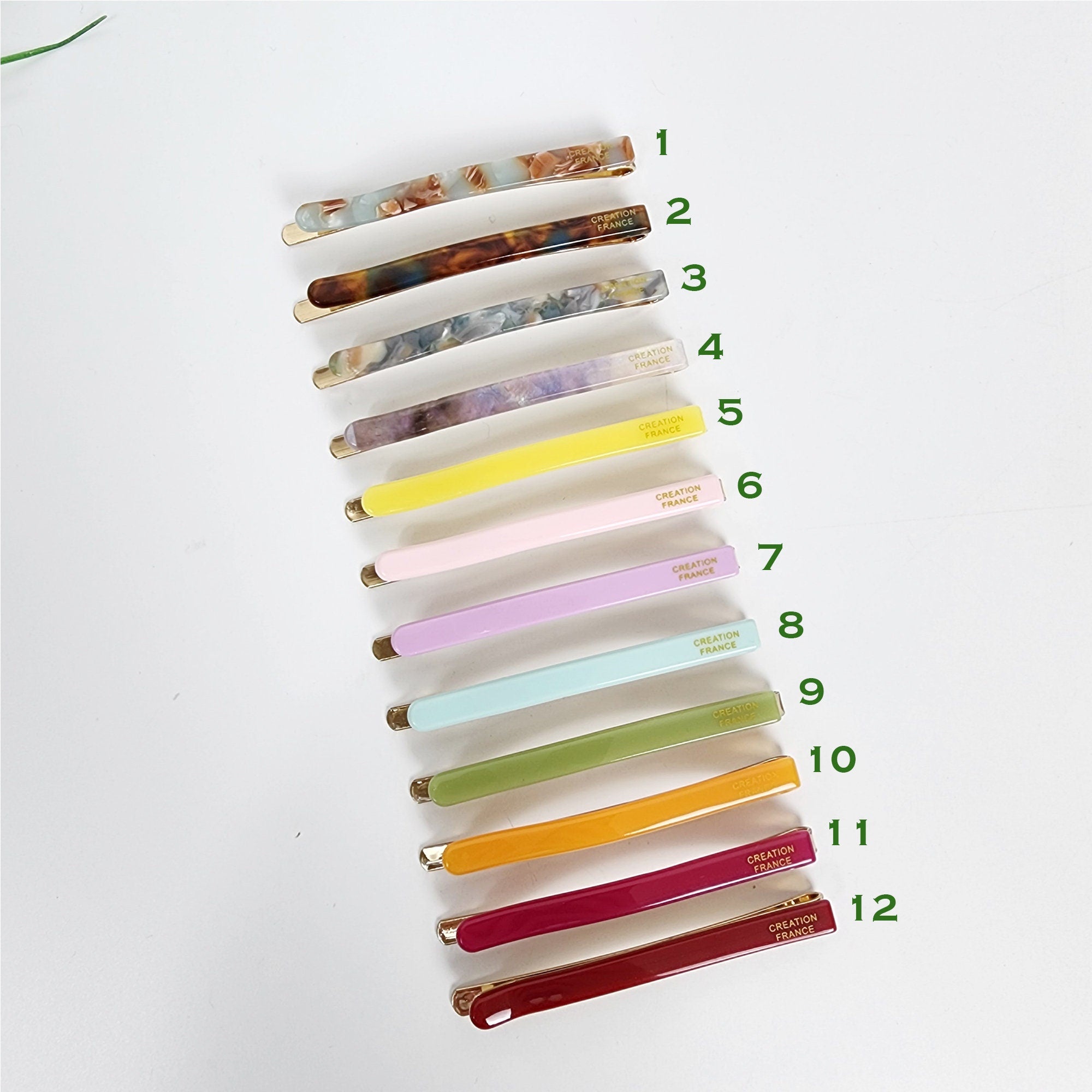 Pure Straight Point Side Hair Bobby Pin (2.4 Inch) / Cute Tortoise Shell French Hair Pin / Hair Accessory for Woman