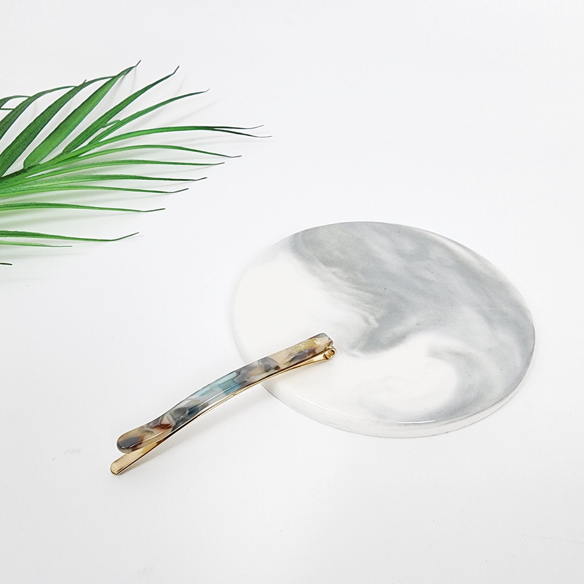 Pure Straight Point Side Hair Bobby Pin (2.4 Inch) / Cute Tortoise Shell French Hair Pin / Hair Accessory for Woman