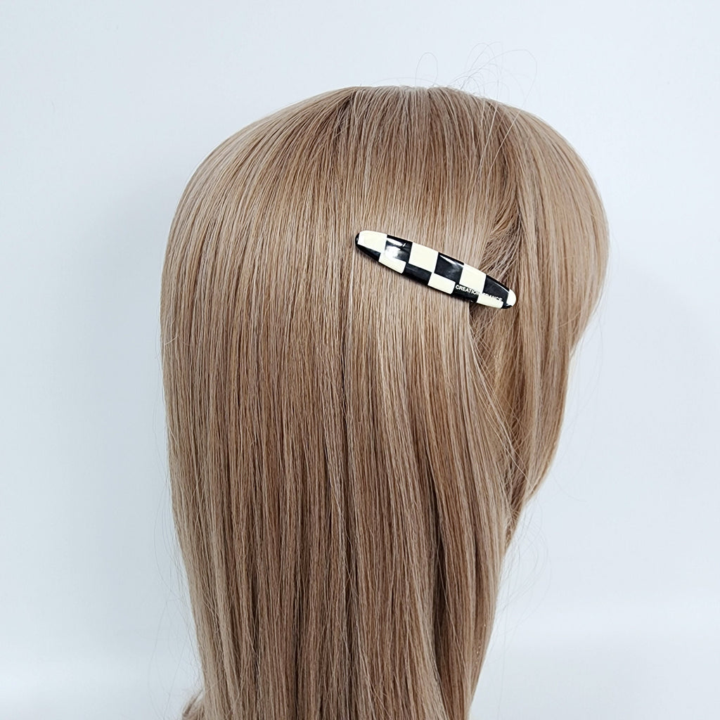 Demi Slim Oval Side Clip Hair Claw (2.5 Inch) / Alligator Hair Clip for Woman / French Barrette for Girls