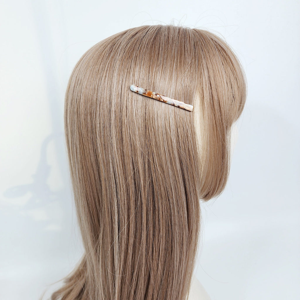 Pure Straight Point Side Hair Bobby Pin (2.4 Inch) / Cute Tortoise Shell French Hair Pin / Hair Accessory for Woman