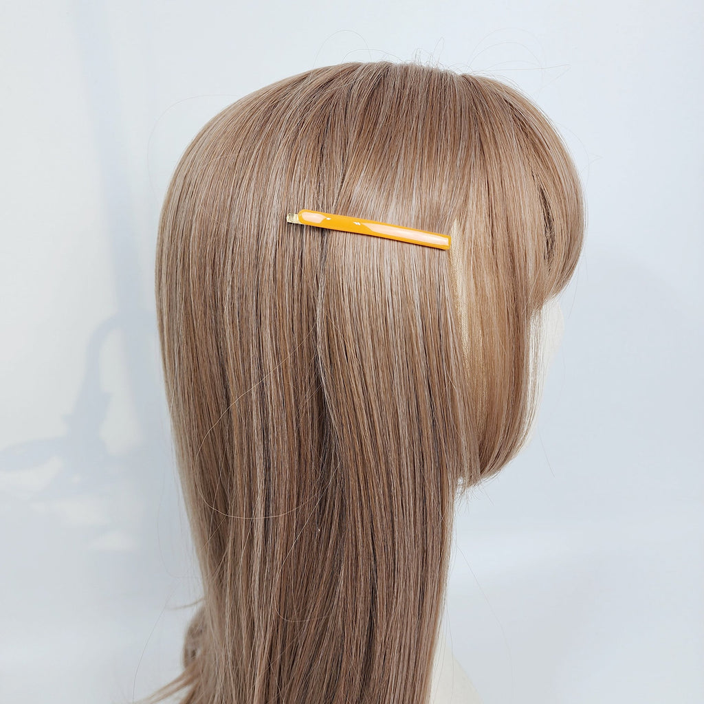 Pure Straight Point Side Hair Bobby Pin (2.4 Inch) / Cute Tortoise Shell French Hair Pin / Hair Accessory for Woman