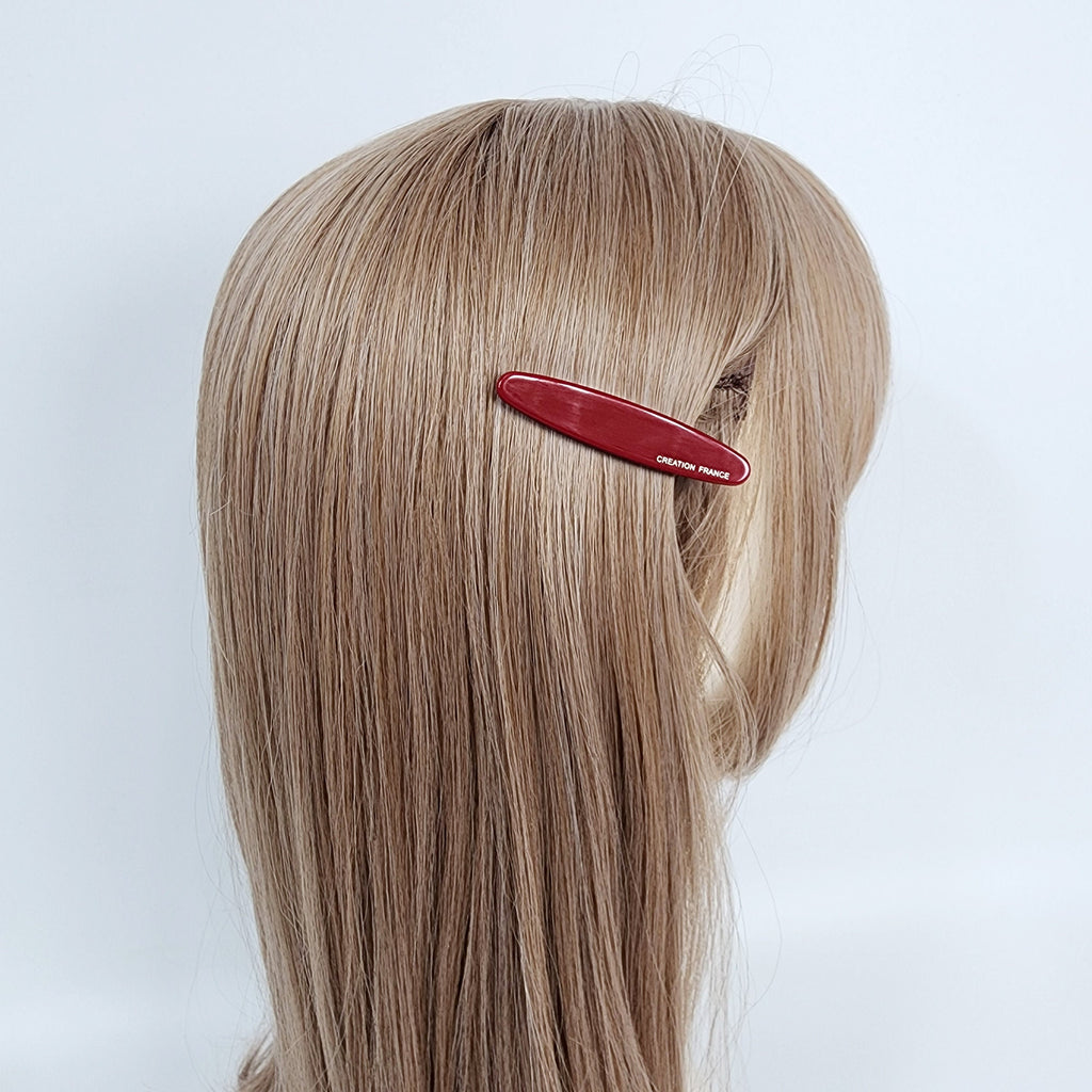 Demi Slim Oval Side Clip Hair Claw (2.5 Inch) / Alligator Hair Clip for Woman / French Barrette for Girls