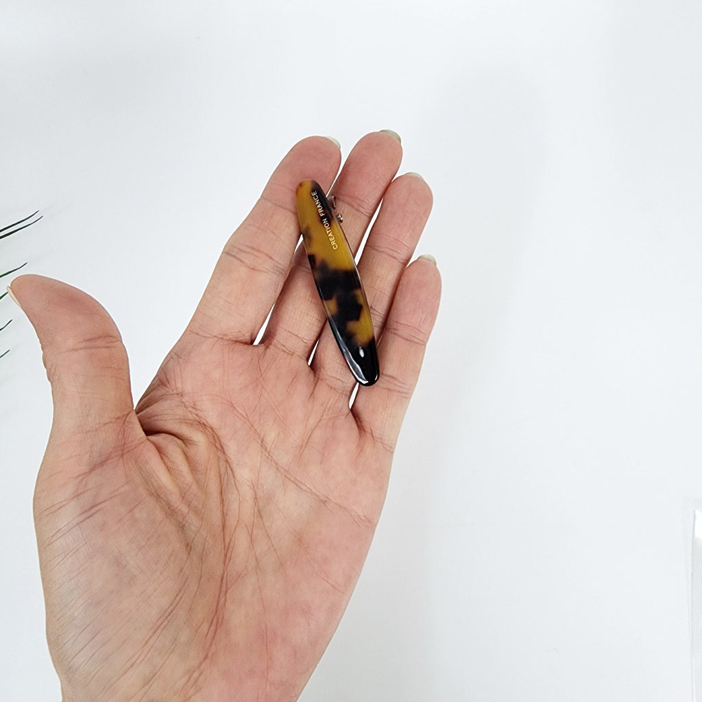 Demi Slim Oval Side Clip Hair Claw (2.5 Inch) / Alligator Hair Clip for Woman / French Barrette for Girls