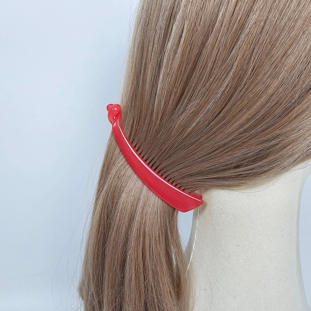 Luxurious Full Bundle Skinny Banana Hair Clip (4.3 Inch) / Colorful Hair Comb Barrette / Clincher Comb Hair Accessory / French Hair Pin