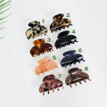 Luxurious Simple Half Moon Half-Tie Hair Claw Clip (2.4 Inch) / Tortoise Shell French Hair Claw / Hair Barrette for Woman