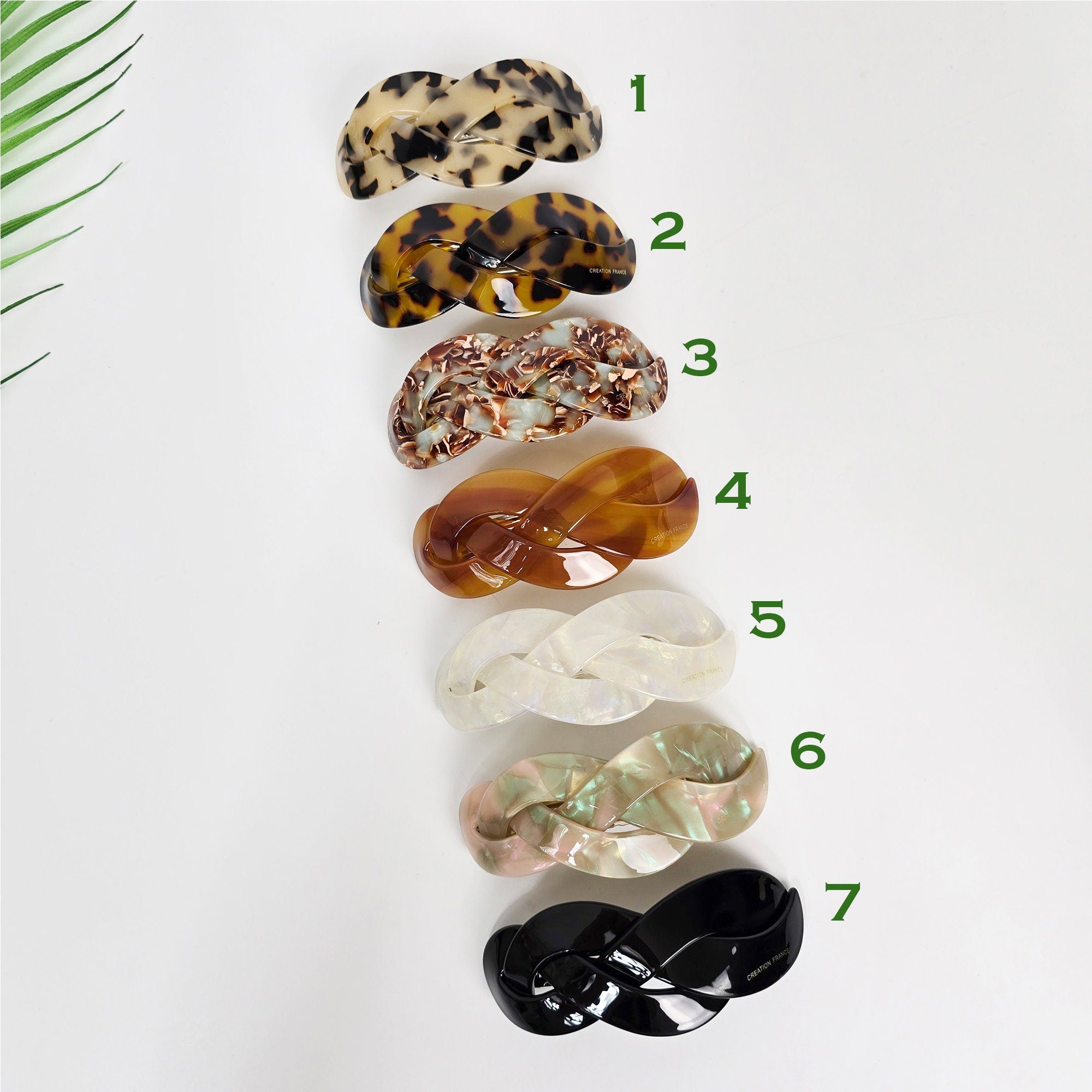 Triple Twist Curve Half-Tie Full-Tie Bobby Pin (3.5 Inch) / Tortoise Shell French Hair Pin / Hair Accessory for Woman / Automatic Hair Clip