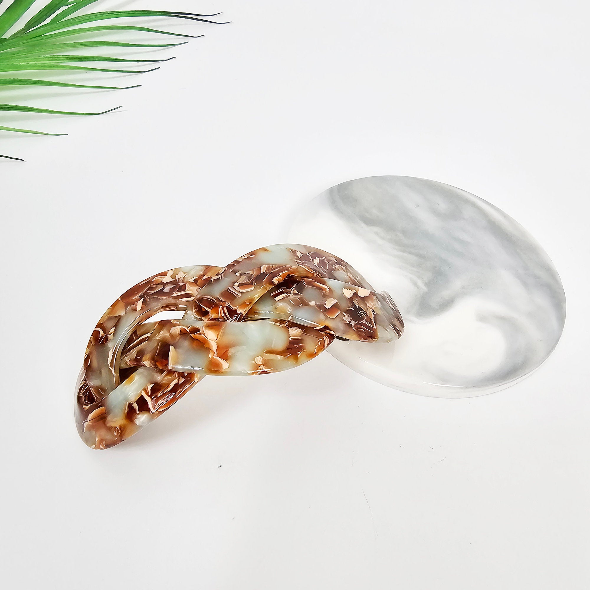 Triple Twist Curve Half-Tie Full-Tie Bobby Pin (3.5 Inch) / Tortoise Shell French Hair Pin / Hair Accessory for Woman / Automatic Hair Clip