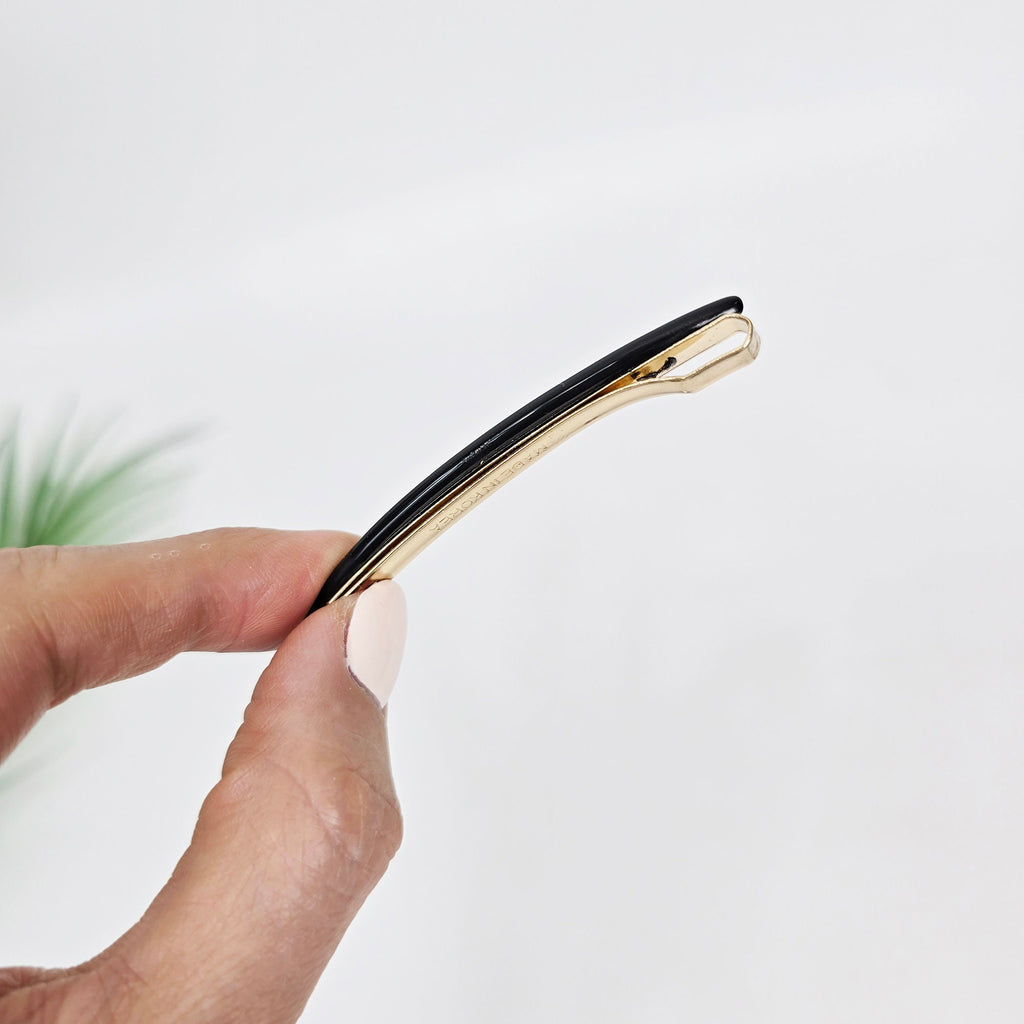 Leopard Long Oval Round Hair Stick Hairpin (2.6 Inch) / Cute Tortoise Shell French Hair Pin / Hair Accessory for Woman