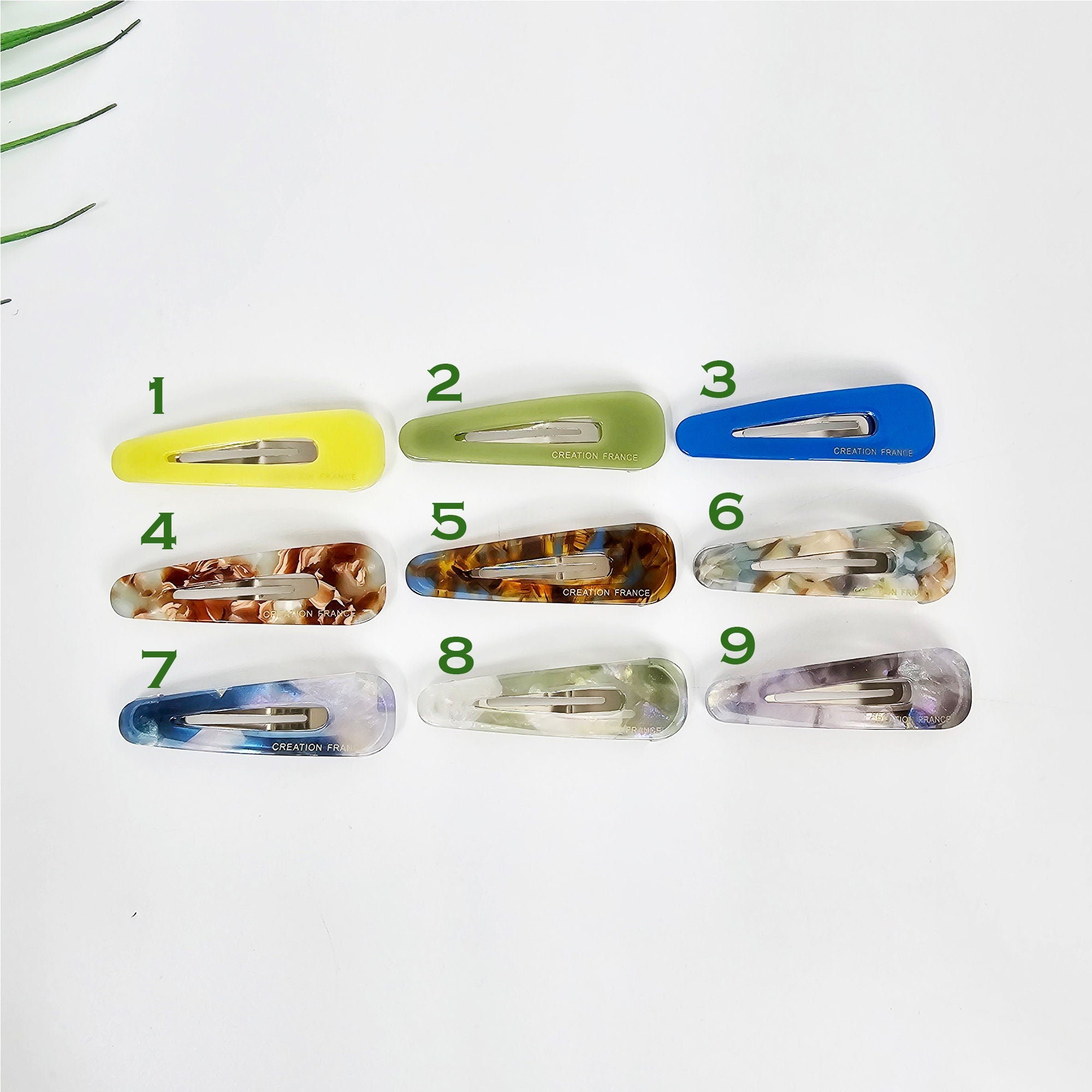 Mini Triangle Snap Hair Clip (2.2 Inch) / Cute French Hairgrip Barrette / French Hair Pin / Tic Tac Hair Clip Pin