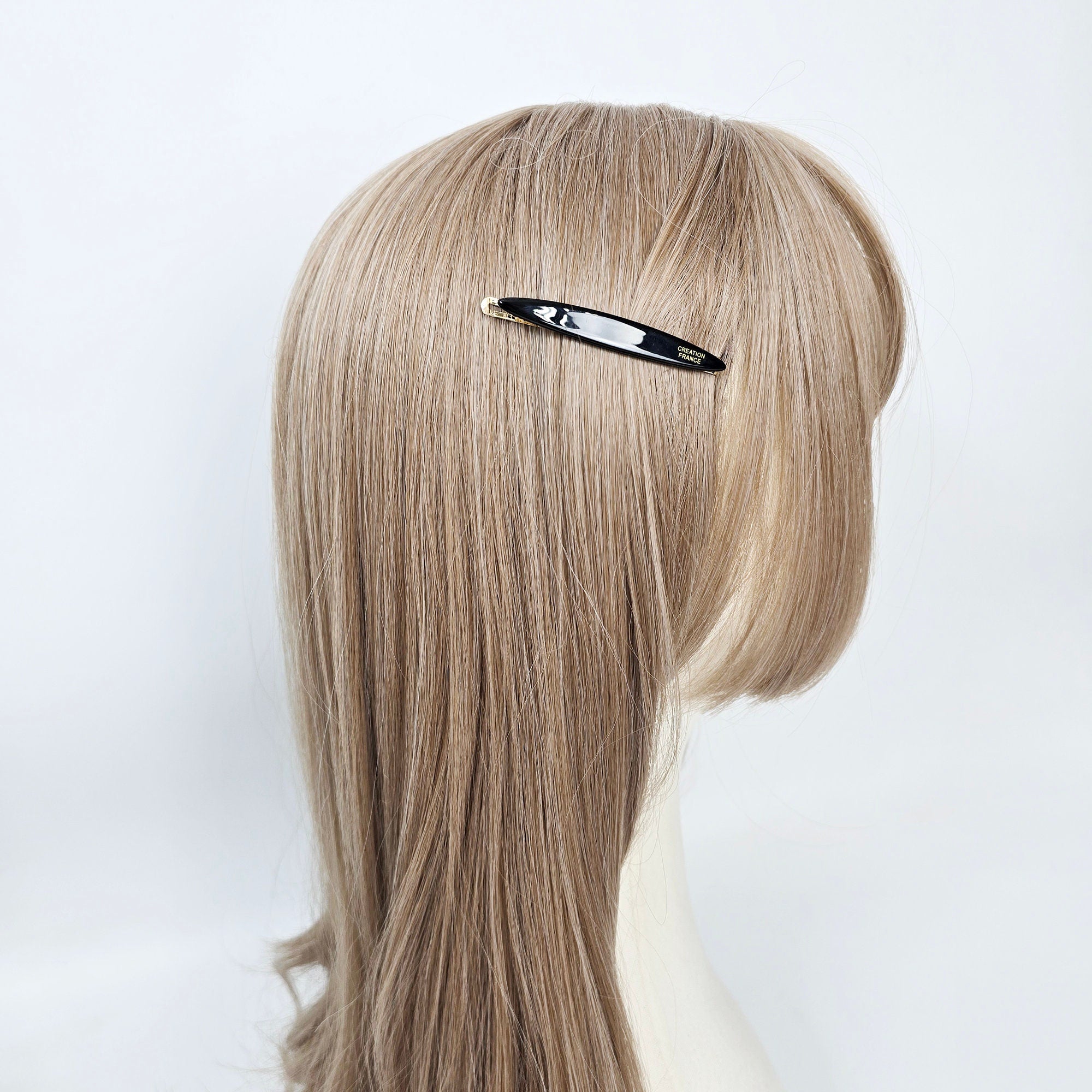 Leopard Long Oval Round Hair Stick Hairpin (2.6 Inch) / Cute Tortoise Shell French Hair Pin / Hair Accessory for Woman