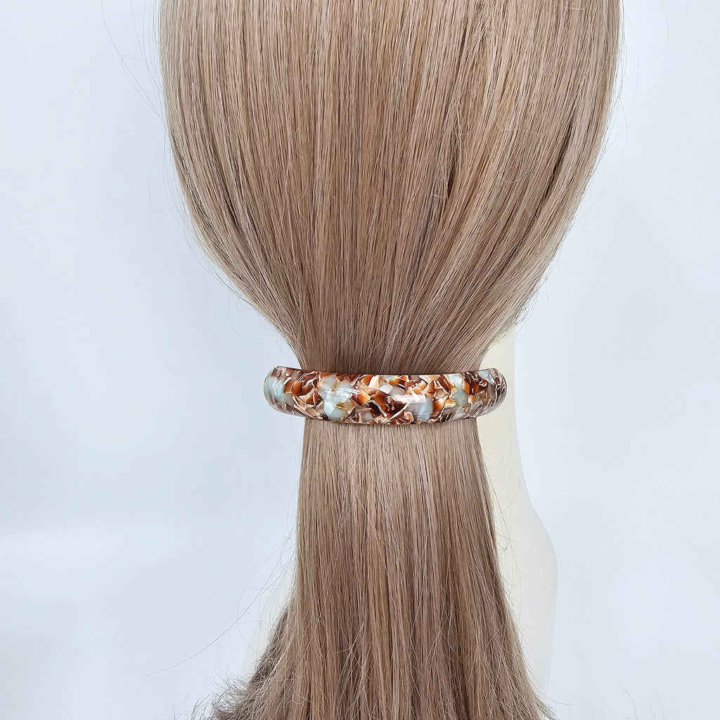 New Color Rounded Cover Half-Up Hair Clip (3.7 Inch) / Elegance Leopard French Hair Pin / Hair Accessory for Woman / Automatic Hair Clip