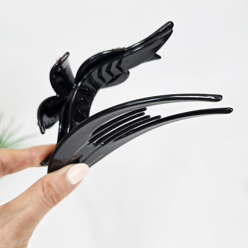 High Quality Crystal Big Clip Updo Hair Claw (5.1 Inch) / Elegance French Hair Pin / Hair Barrette for Woman