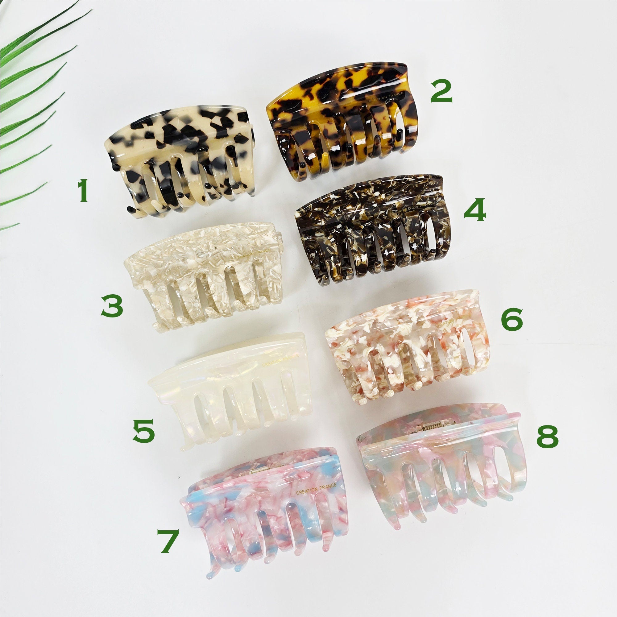 Curve Bella Half Updo Hair Claw (3.0 Inch) / Elegance French Hair Pin / Hair Barrette for Woman