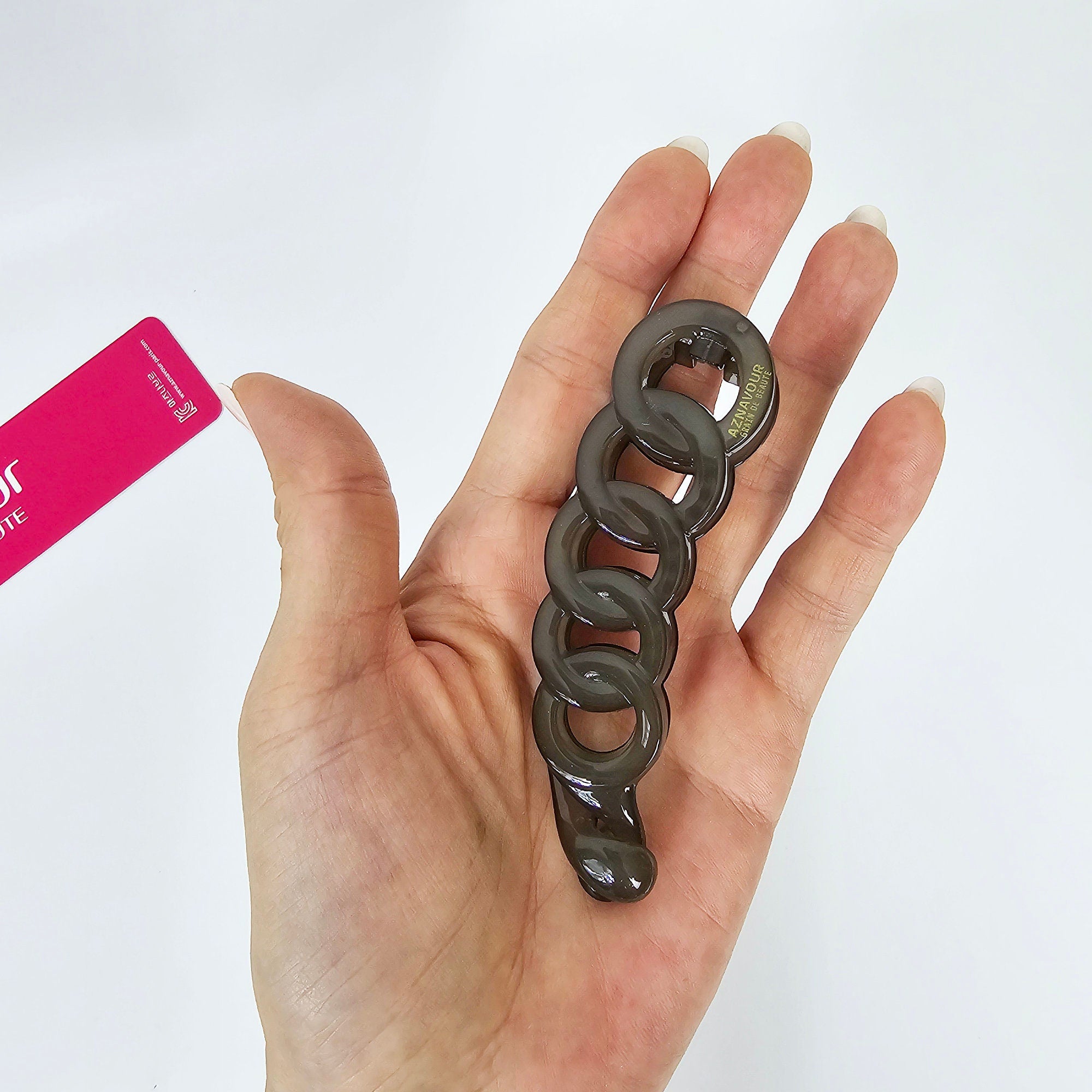 Luxurious Full Round Chain Banana Clip (3.9 Inch) / Tortoise Shell Hair Comb Barrette / Clincher Comb Hair Accessory