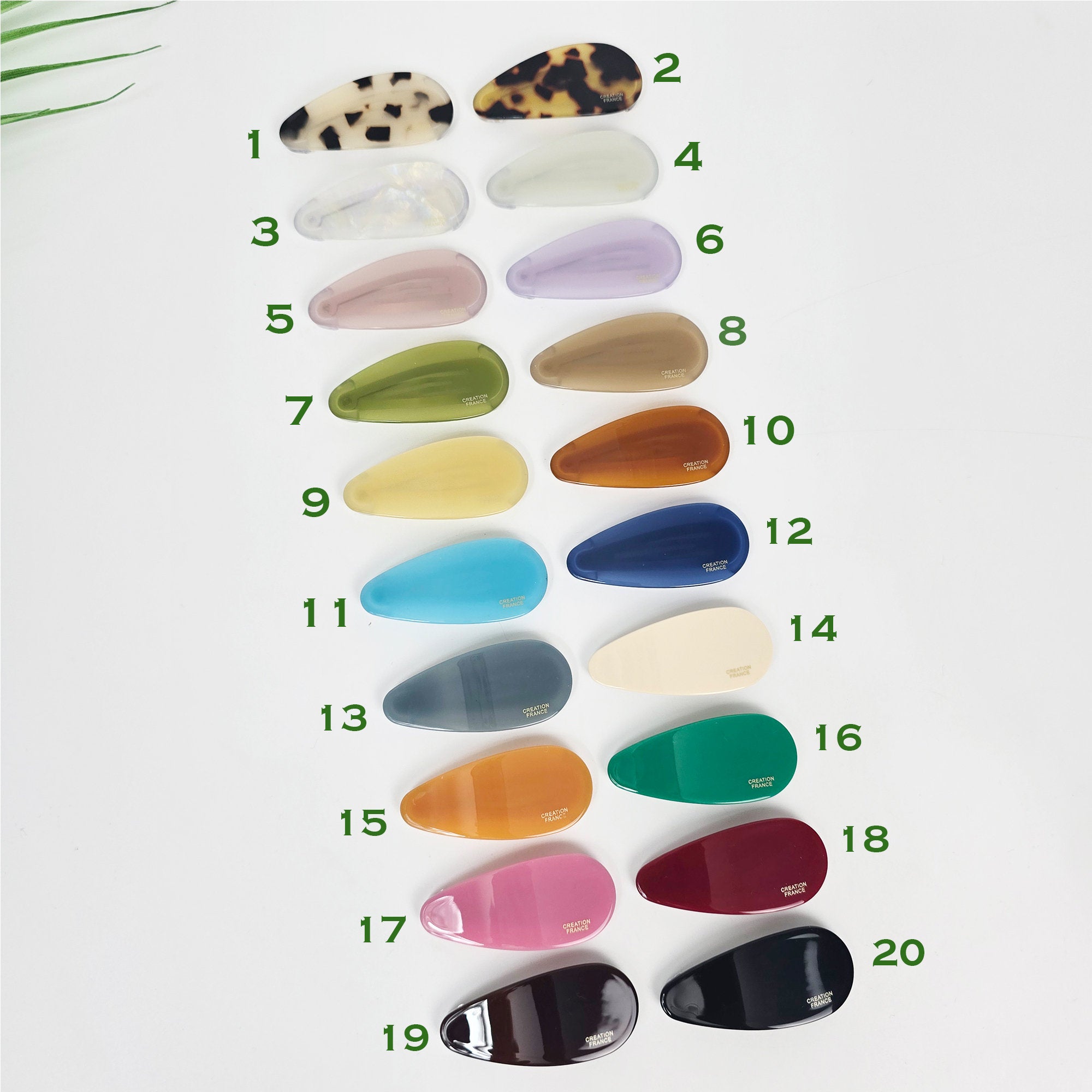 Simple Flat Round Triangle Hair Clip (2.2 Inch) / Tortoise Marble Hairgrip Barrette / French Hair Pin / Tic Tac Hair Clip Pin