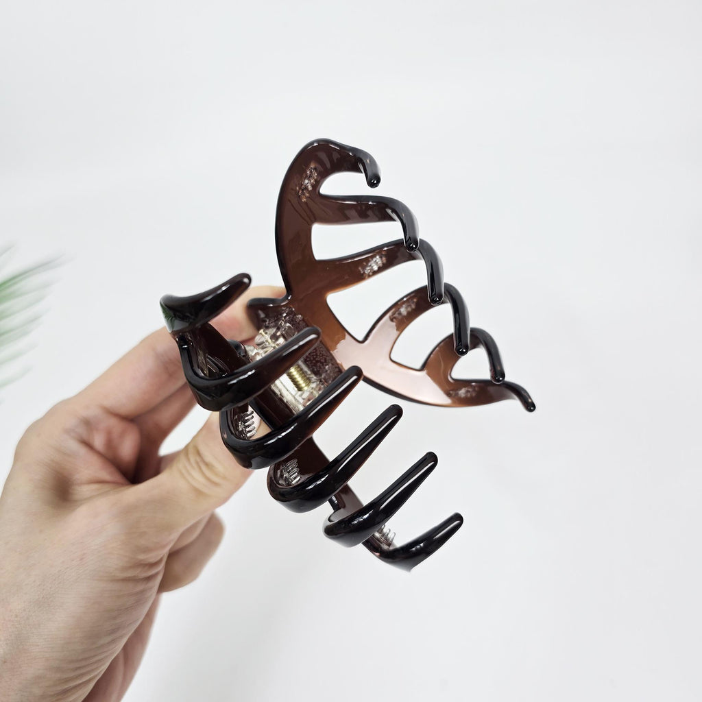 Luxurious Half-Moon Bridge Updo Hair Claw (4.1 Inch) / Elegance French Hair Pin / Hair Barrette for Woman