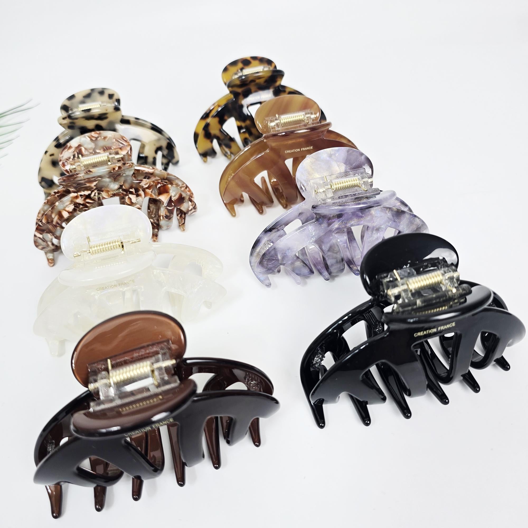 Luxurious Half-Moon Bridge Updo Hair Claw (4.1 Inch) / Elegance French Hair Pin / Hair Barrette for Woman