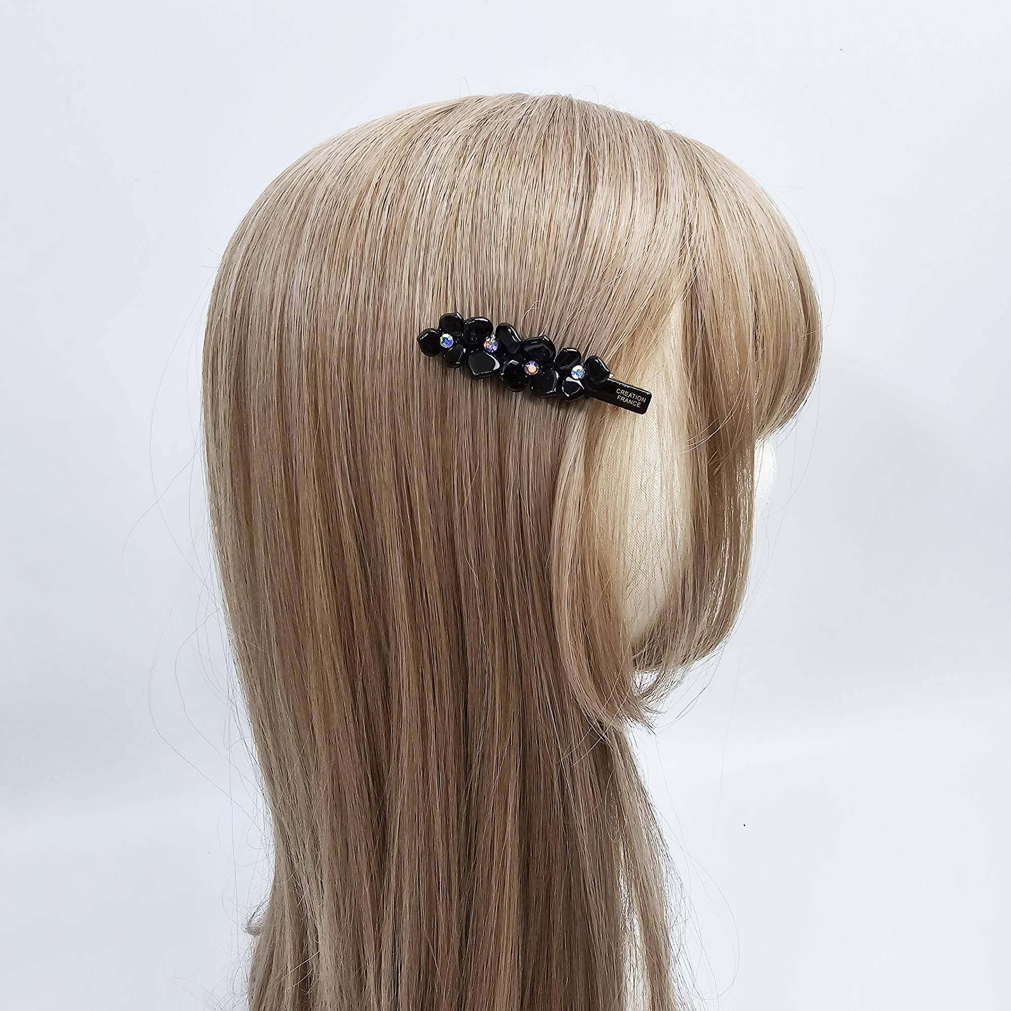 New Color Cubic Point Flower Mini Hair Claw Clip (2.8 Inch) / Vivid Color French Pin / Alligator Hair Clip for Woman