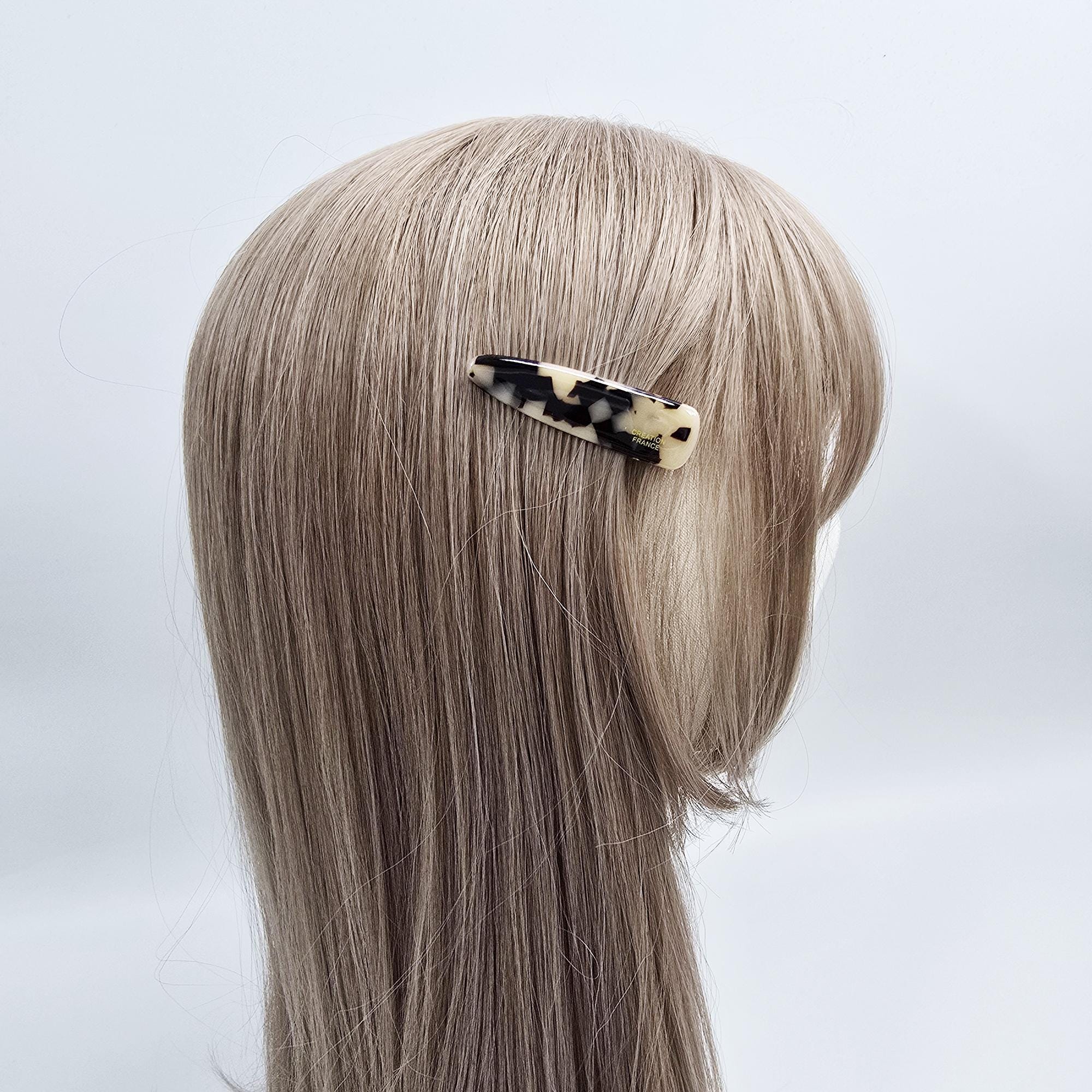 Mini Slim Triangle Barrette Hair Claw Clip (2.2 Inch) / Vivid Color French Pin / Alligator Hair Clip for Woman