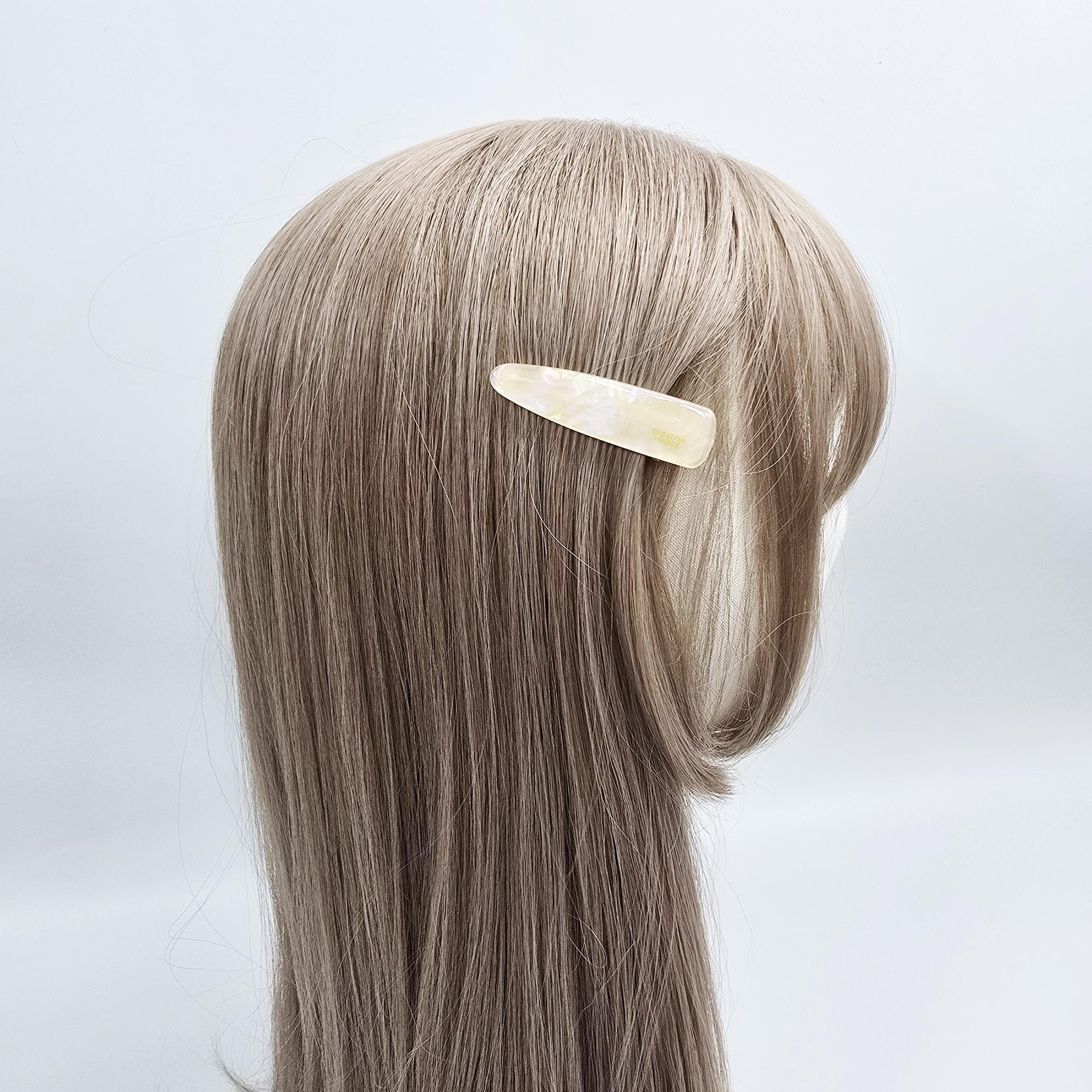 Mini Slim Triangle Barrette Hair Claw Clip (2.2 Inch) / Vivid Color French Pin / Alligator Hair Clip for Woman