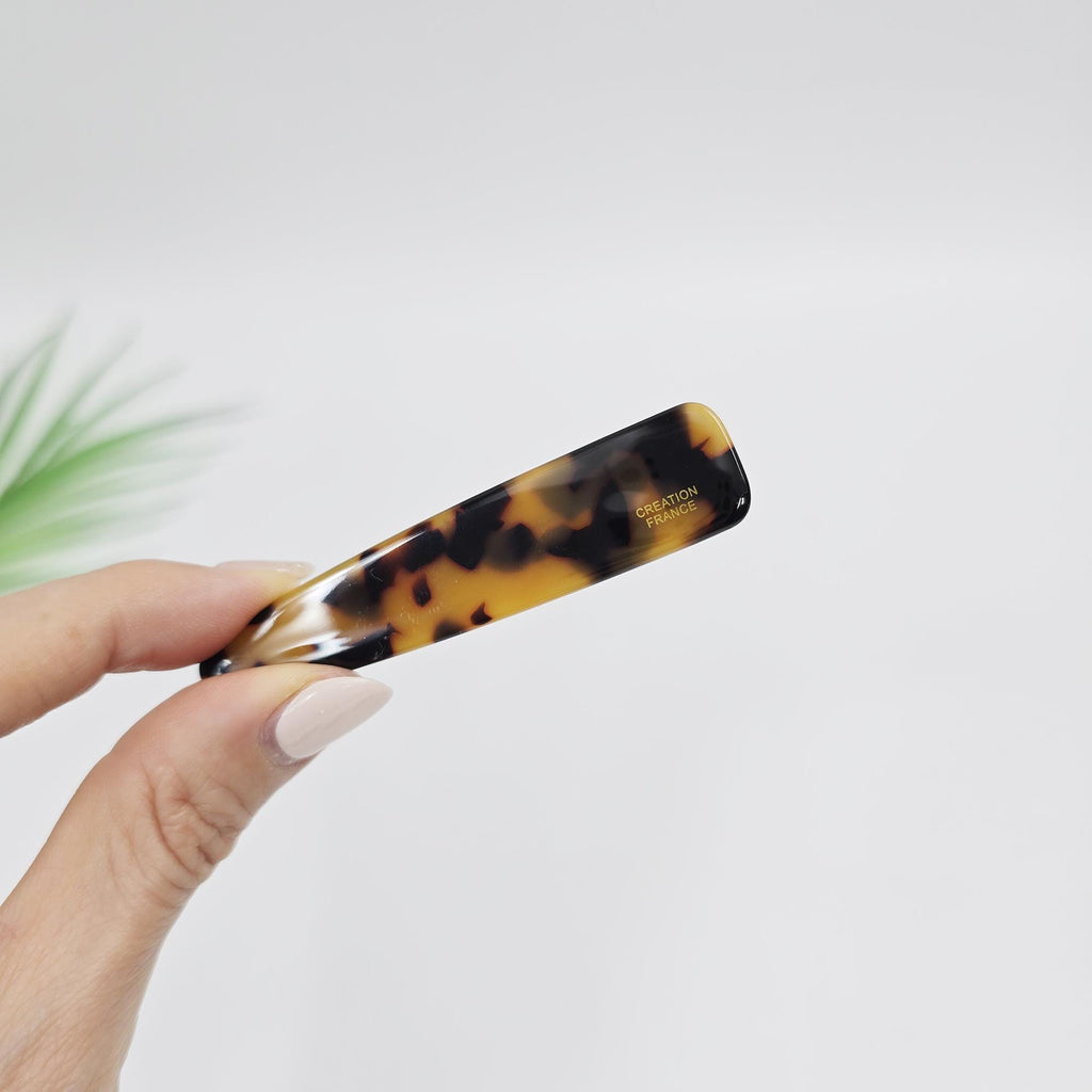 Long Slim Triangle Barrette Hair Claw Clip (3.0 Inch) / Vivid Color French Pin / Alligator Hair Clip for Woman