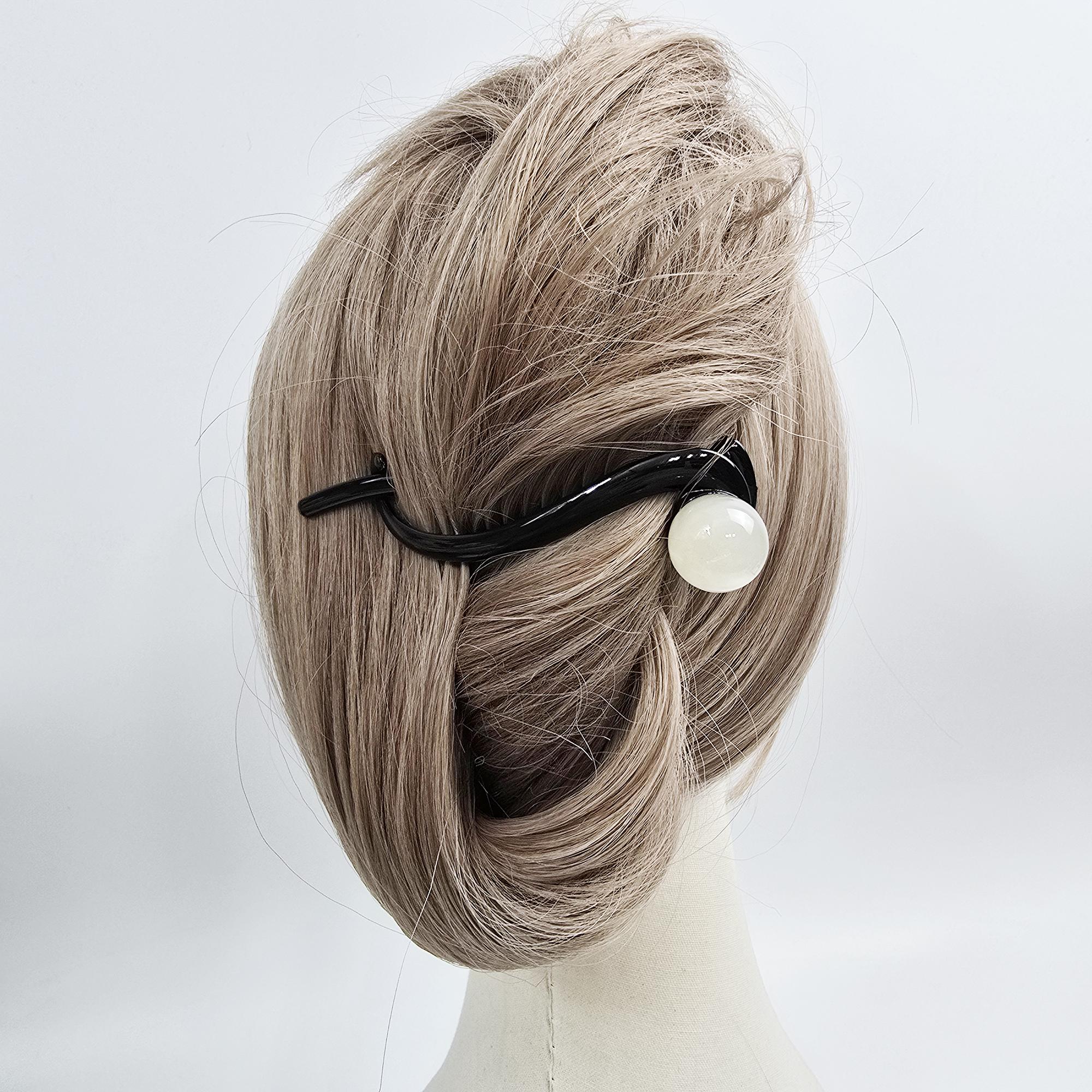 Candy Drop Twist Banana Updo Clip (4.3 Inch) / Hair Barrette for Woman / Banana Clip