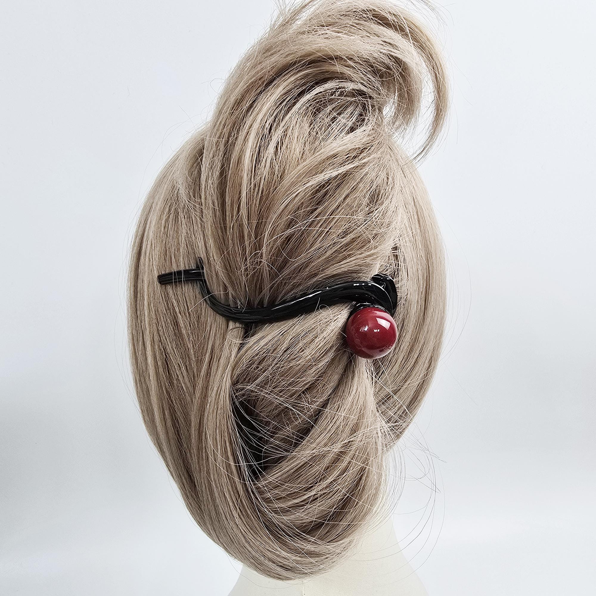 Candy Drop Twist Banana Updo Clip (4.3 Inch) / Hair Barrette for Woman / Banana Clip