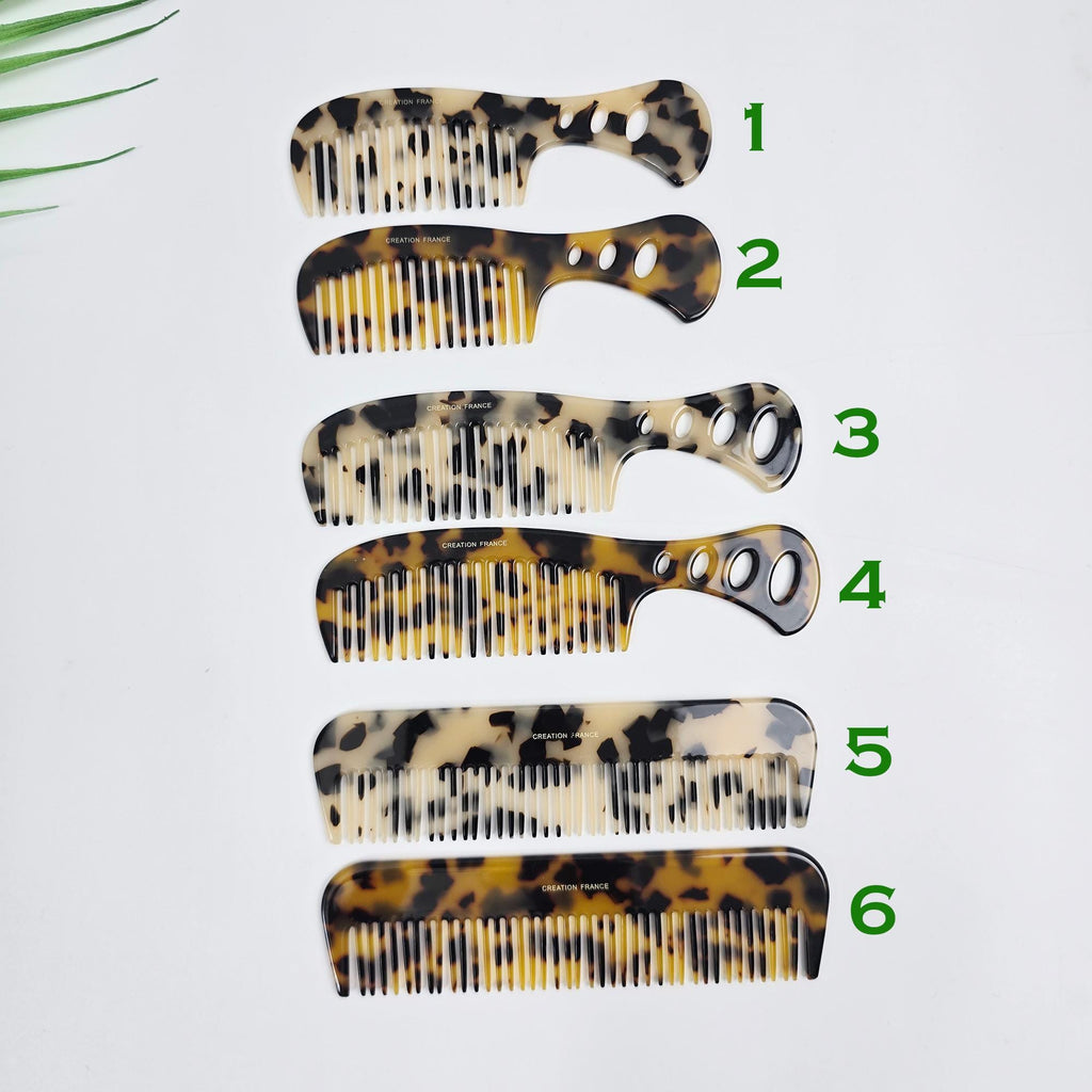 Leopard Axe Arch Line Handle Portable Hair Comb / Curly Hair Comb Hair Brush / Hair Accessory for Woman