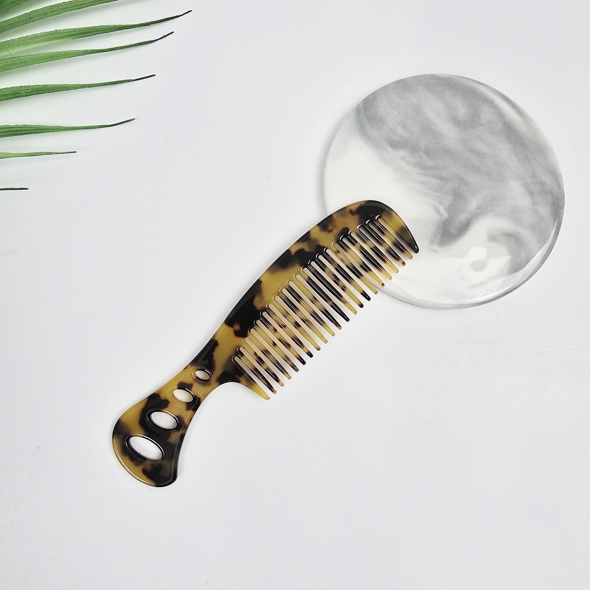 Leopard Axe Arch Line Handle Portable Hair Comb / Curly Hair Comb Hair Brush / Hair Accessory for Woman