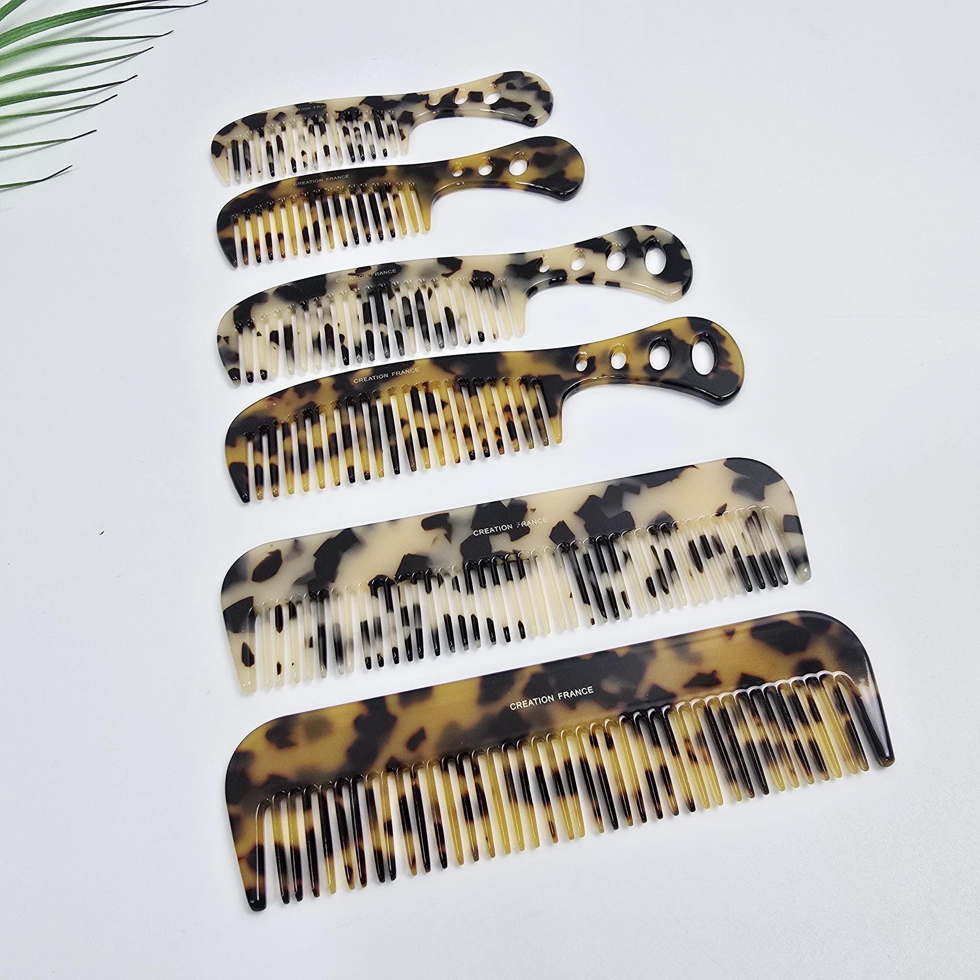 Leopard Axe Arch Line Handle Portable Hair Comb / Curly Hair Comb Hair Brush / Hair Accessory for Woman