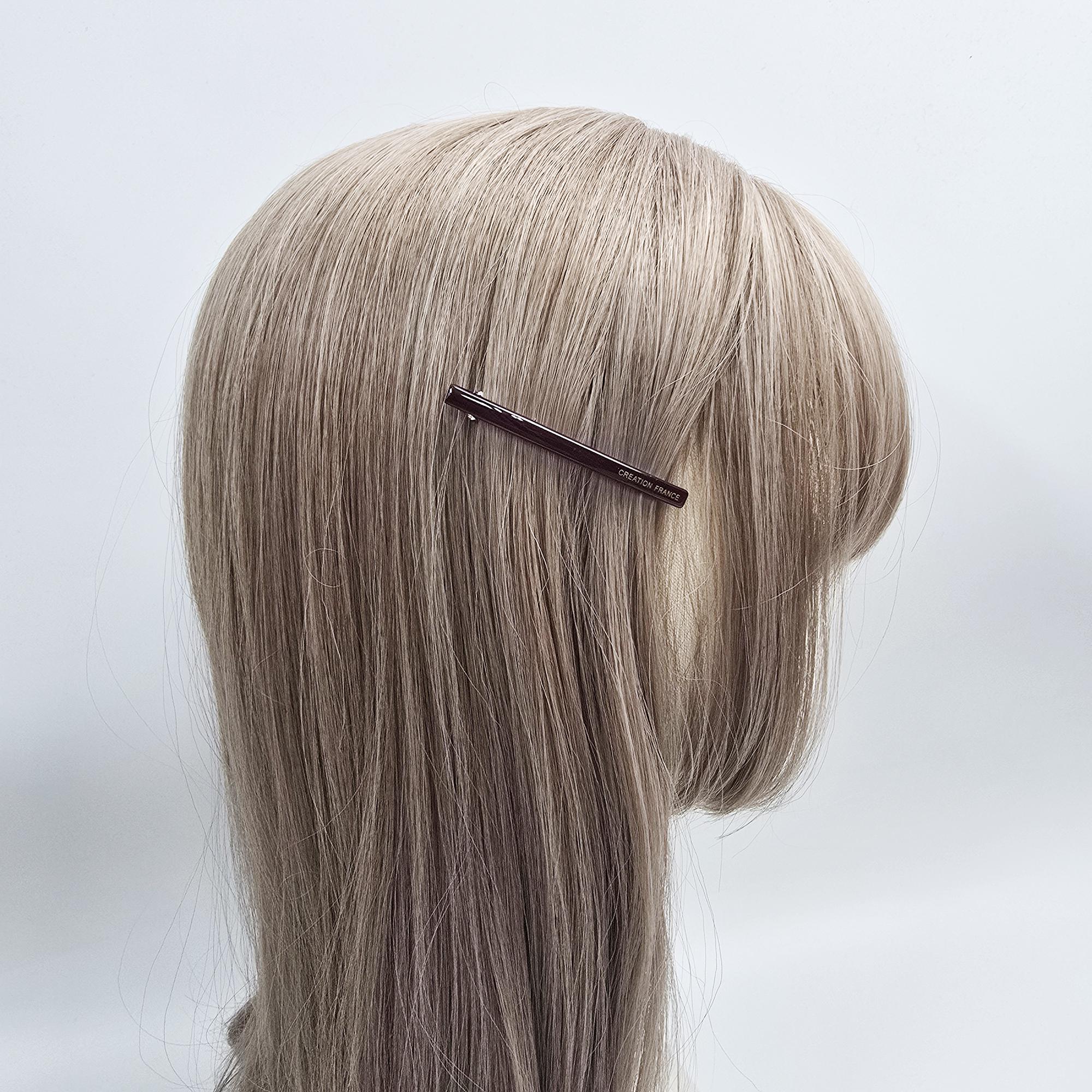 New Color Mini Slim Pepero Hair Clip (2.6 Inch) / Elegance Leopard French Hair Pin / Automatic Hair Clip