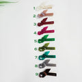 Scarf Ribbon Mini Hair Claw Clip (2.2 Inch) / Vivid Color French Pin / Alligator Hair Clip for Woman