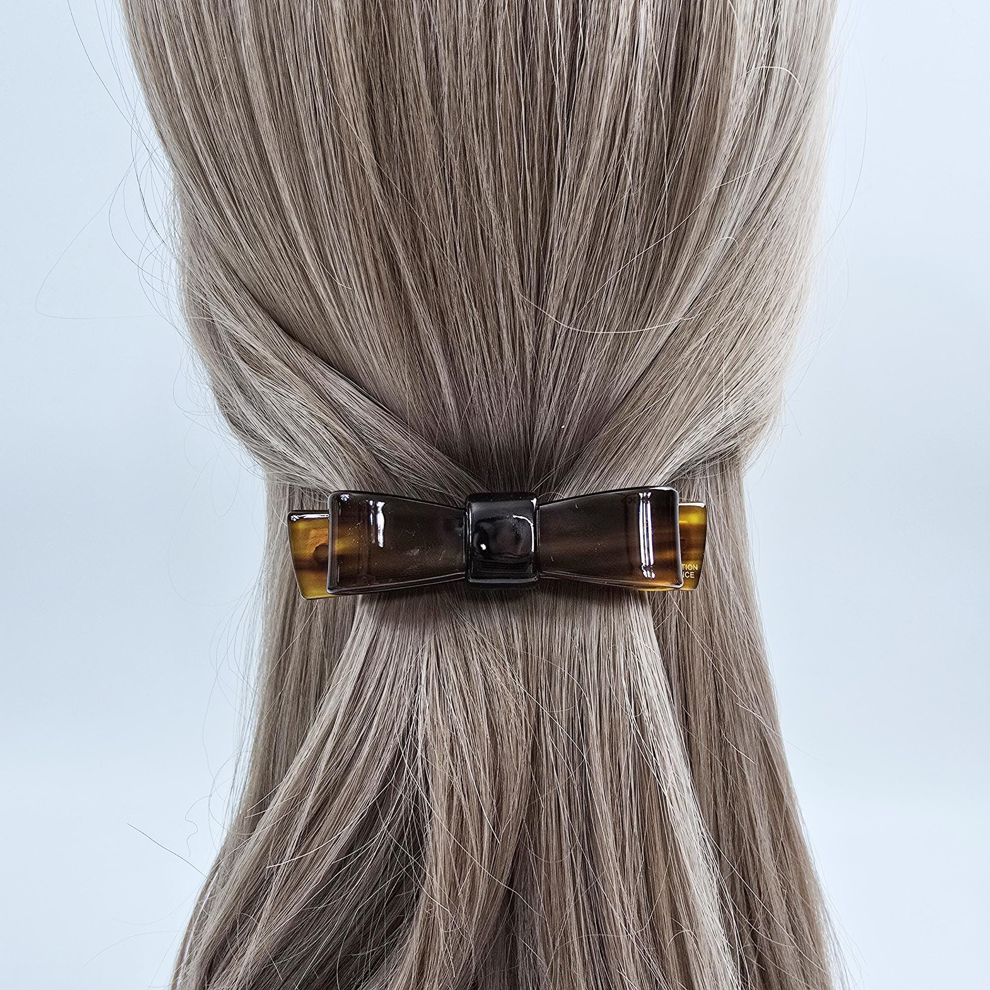 New Color Bow Tie Hair Clip (3.5 Inch) / Elegance French Hair Pin / Automatic Hair Clip