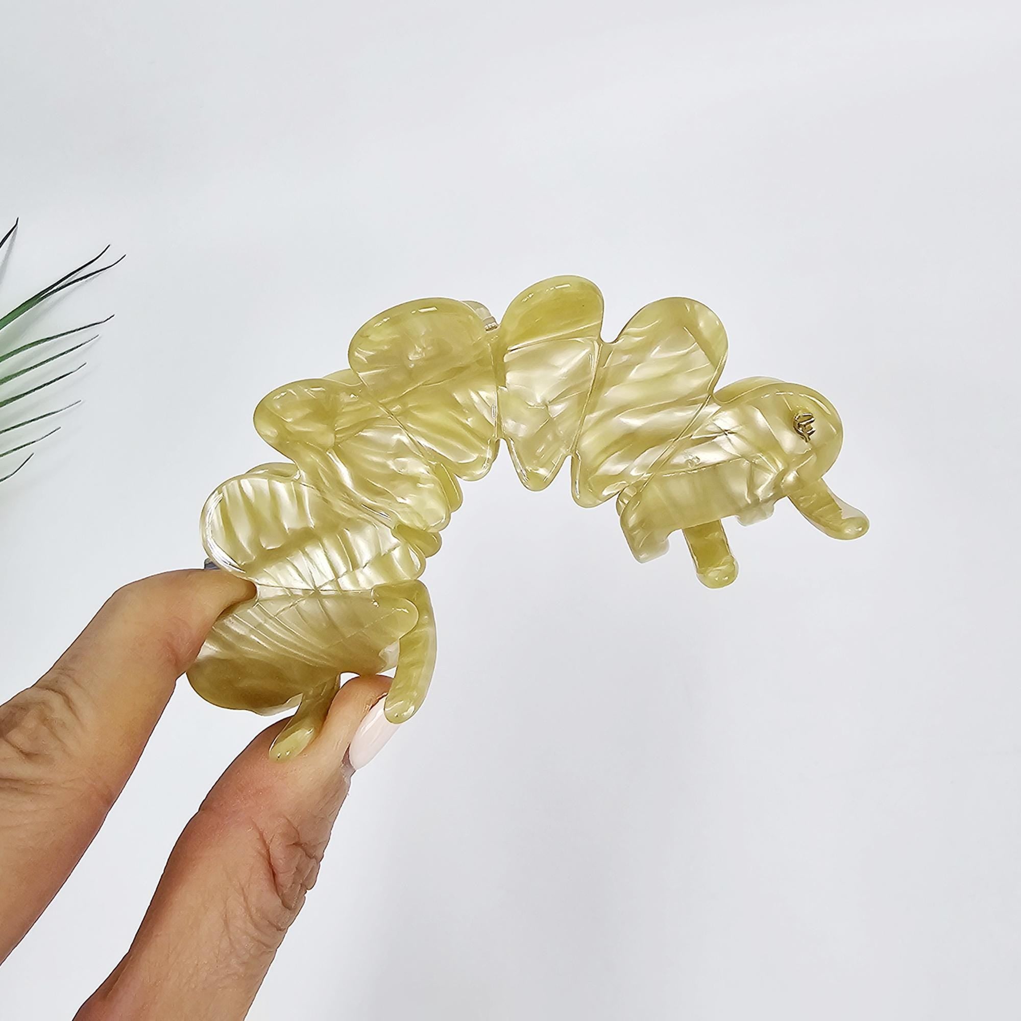 Art Big Crown Hair Claw Clip for Updo (4.1 Inch) / Elegance French Hair Pin / Hair Barrette for Woman