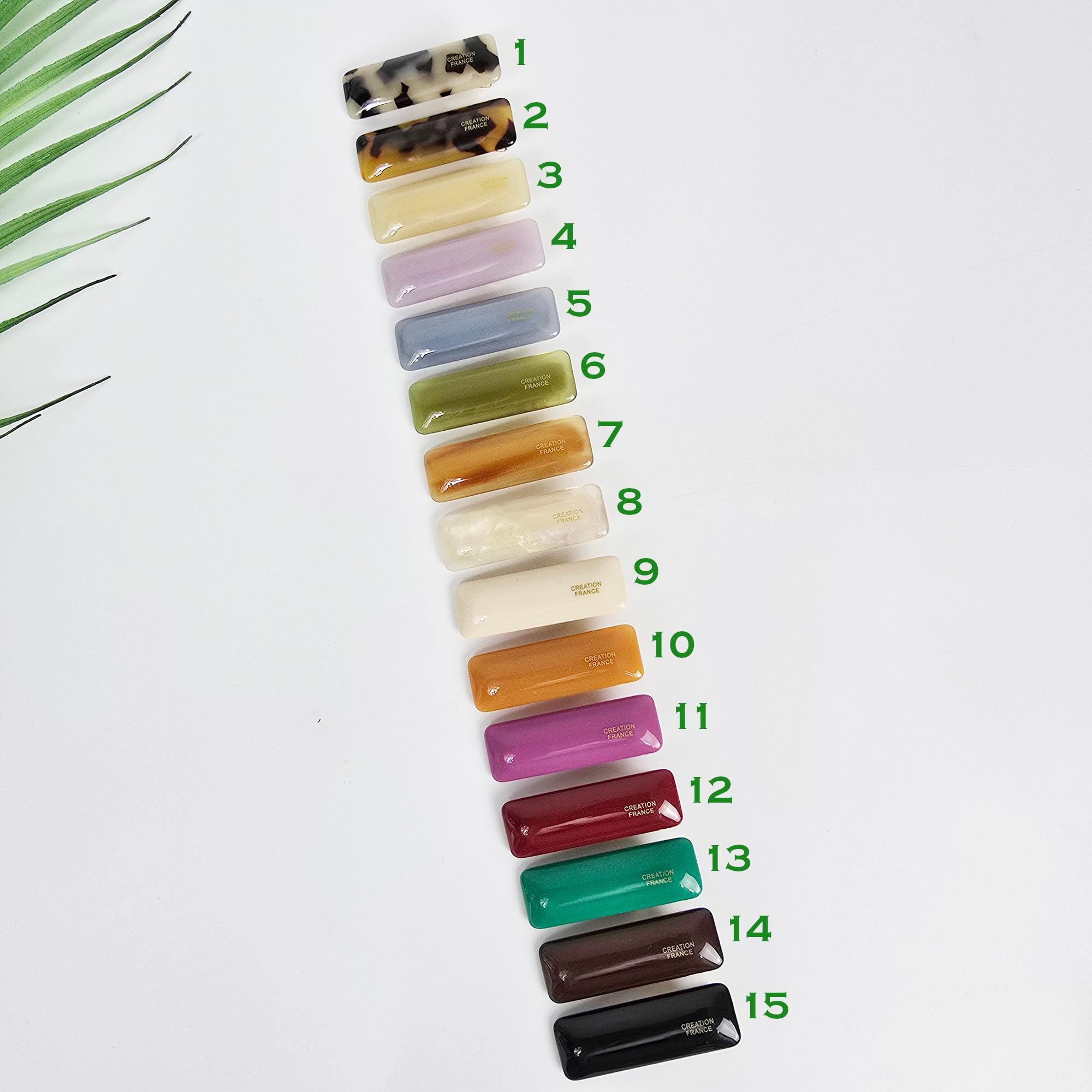 Rounded Straight Mini Hair Claw Clip (1.9 Inch) / Tortoise Shell Frech Pin / Alligator Hair Clip for Woman