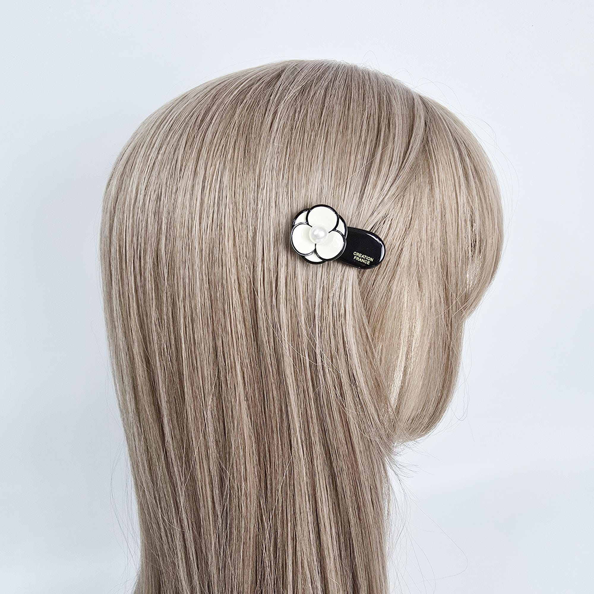 Pastel Small Pansy Mini Hair Claw Clip (1.6 Inch) / Tortoise Shell Frech Pin / Alligator Hair Clip for Woman