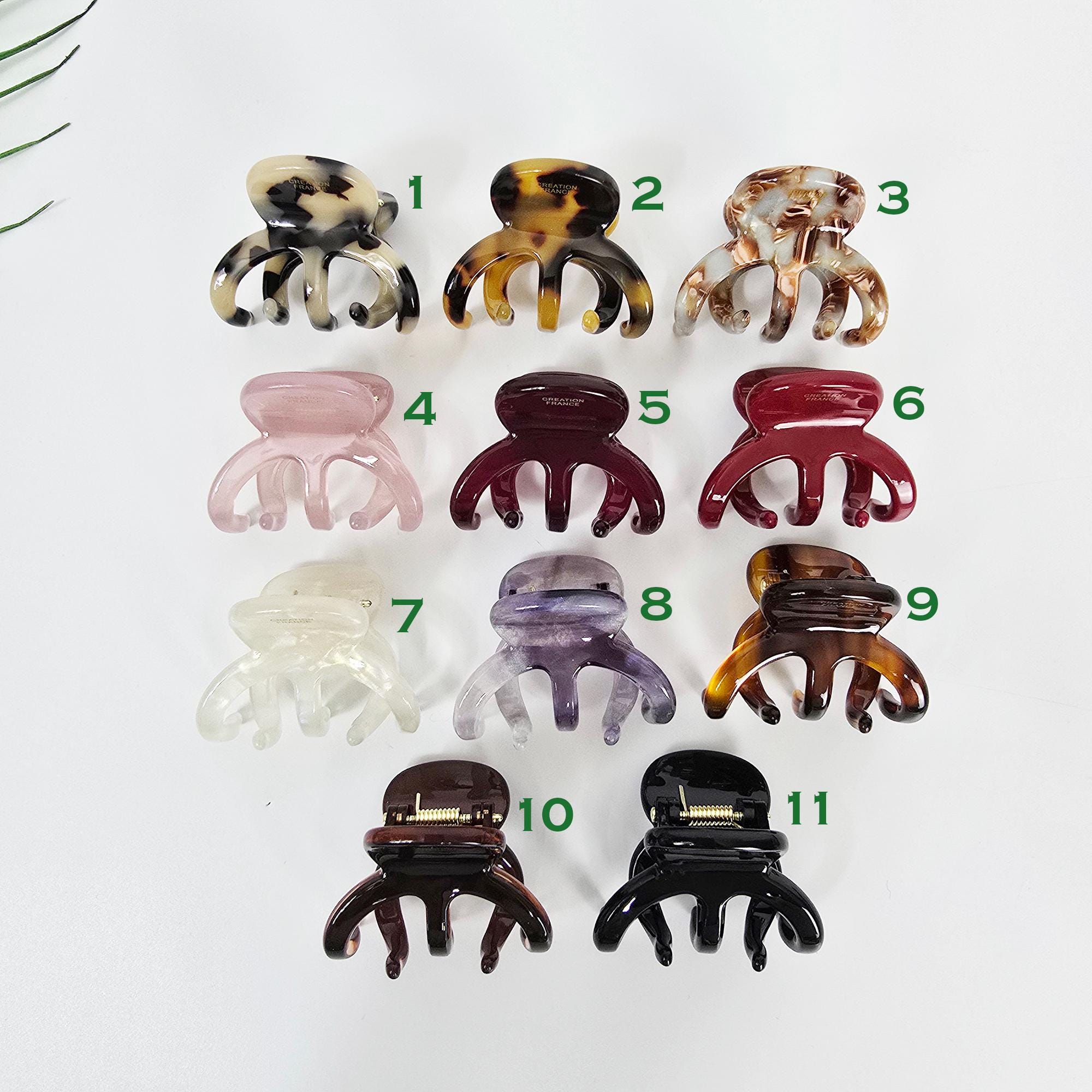 Pentacle Half-Up Hair Claw Clip (1.8 Inch) / Luxurious French PIn / Hair Barrette for Woman