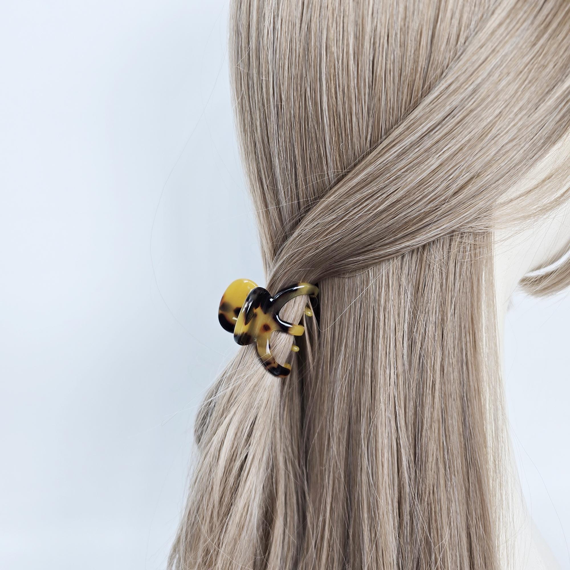 Pentacle Half-Up Hair Claw Clip (1.8 Inch) / Luxurious French PIn / Hair Barrette for Woman