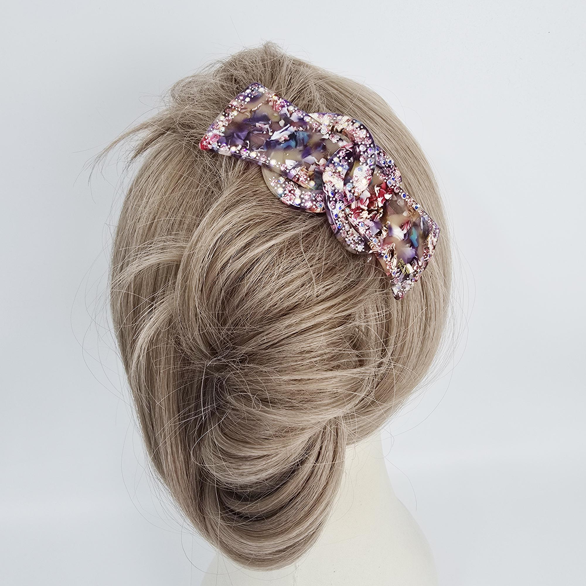 Sparkling Chain Non-Slip Updo Hair Stick (3.9 Inch) / Luxurious French Hair Pin / Hair Fork for Woman