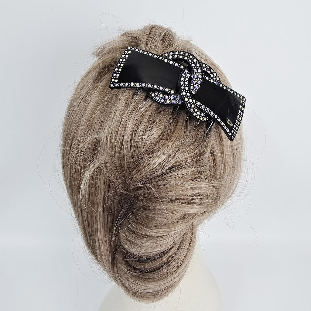 Sparkling Chain Non-Slip Updo Hair Stick (3.9 Inch) / Luxurious French Hair Pin / Hair Fork for Woman