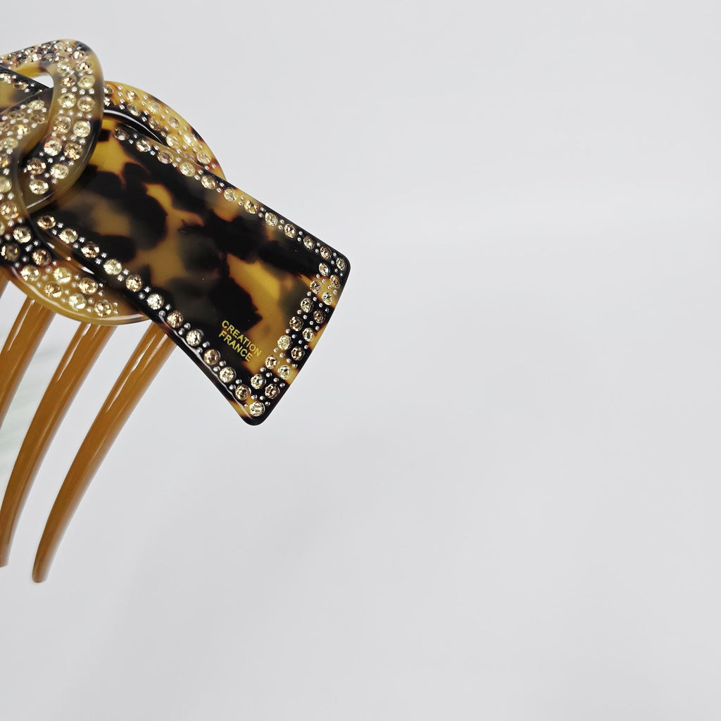 Sparkling Chain Non-Slip Updo Hair Stick (3.9 Inch) / Luxurious French Hair Pin / Hair Fork for Woman