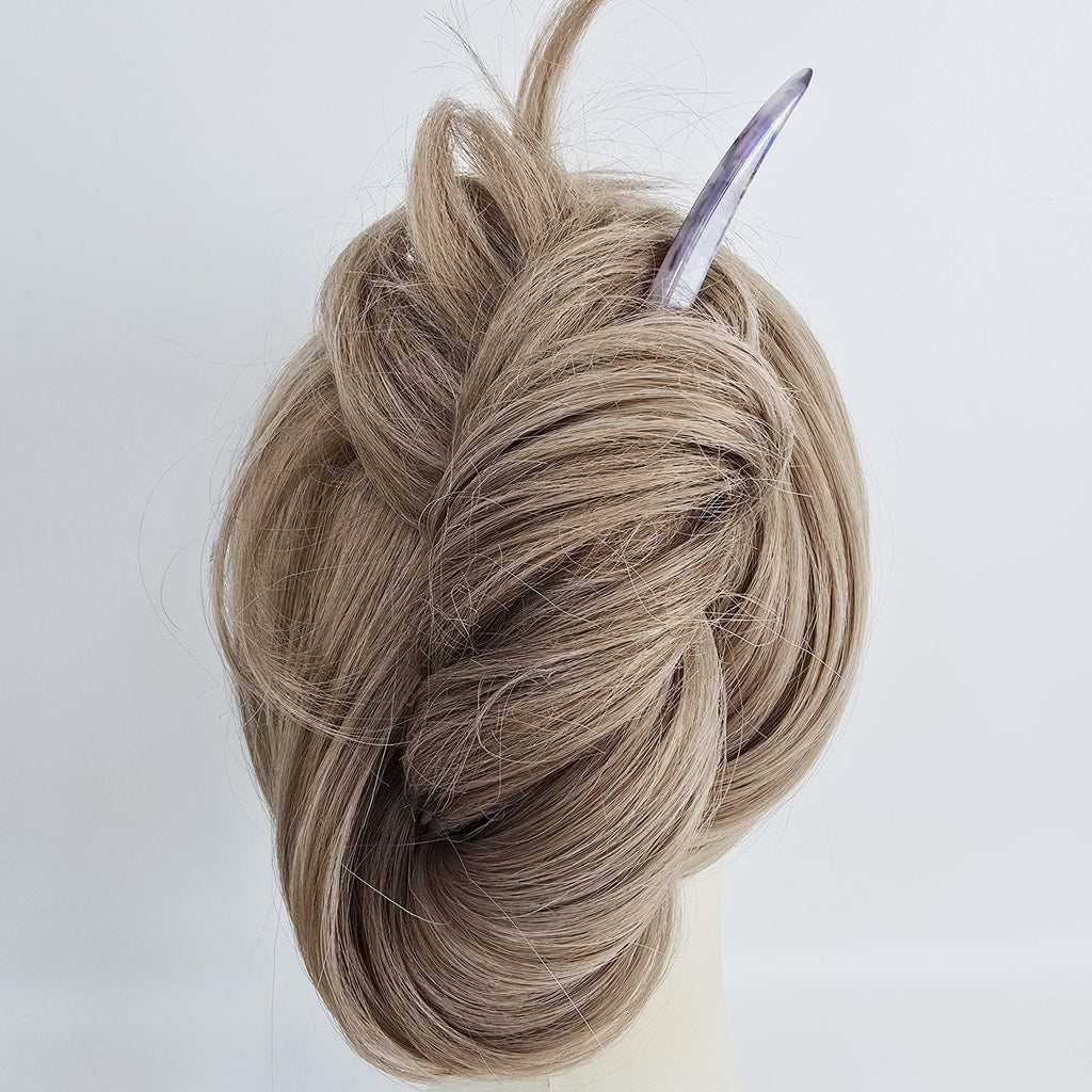 Thunder Straight Updo Hair Stick (7.1 Inch) / Tortoise Shell French Hair Pin / Hair Fork for Thick Hair