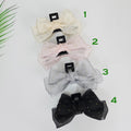 Sheer Chiffon Mini Gold Big Ribbon Updo Hair Claw Clip (5.1 Inch) / Large Hair Claw / Hair Accessory for Woman